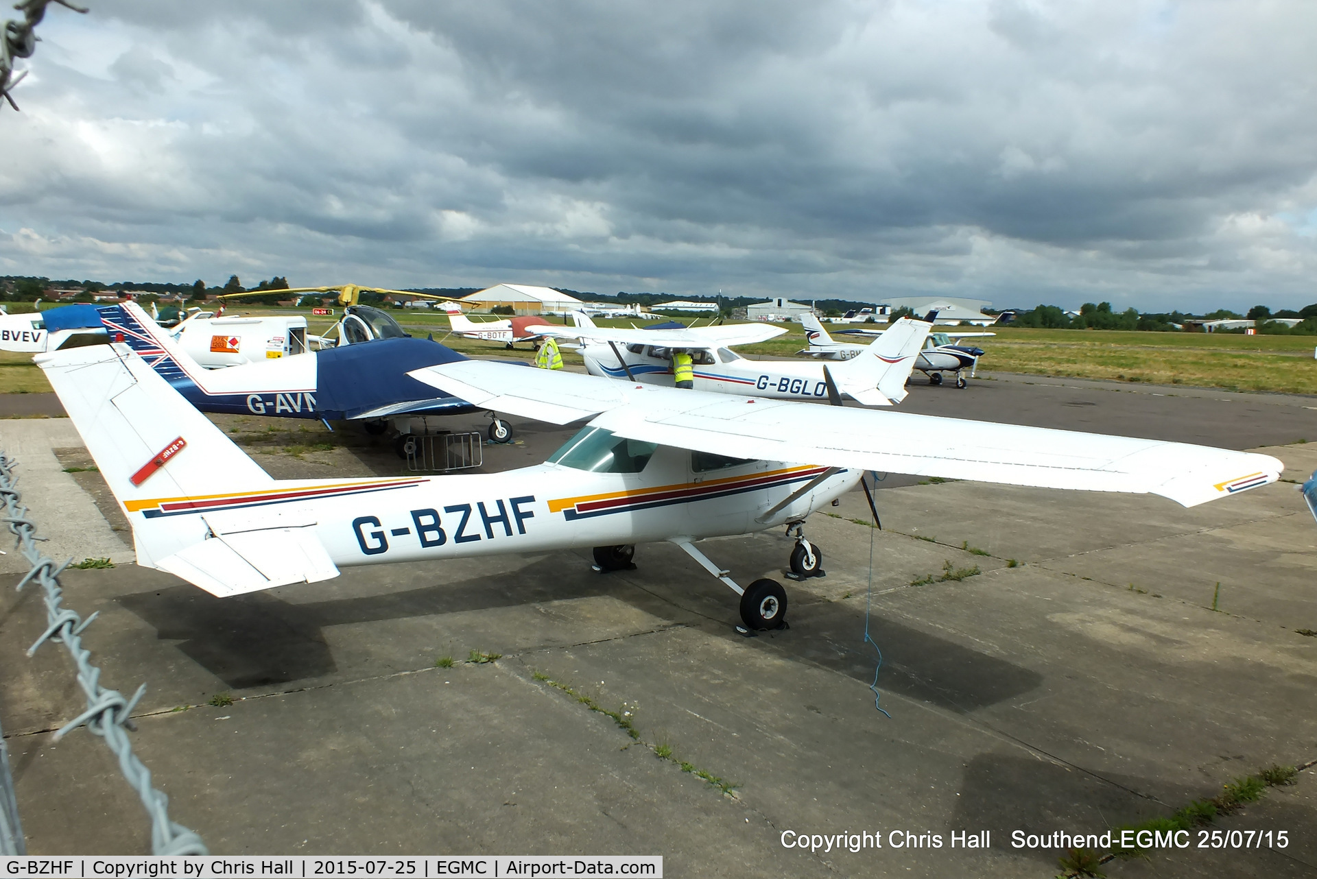 G-BZHF, 1979 Cessna 152 C/N 152-83986, at Southend