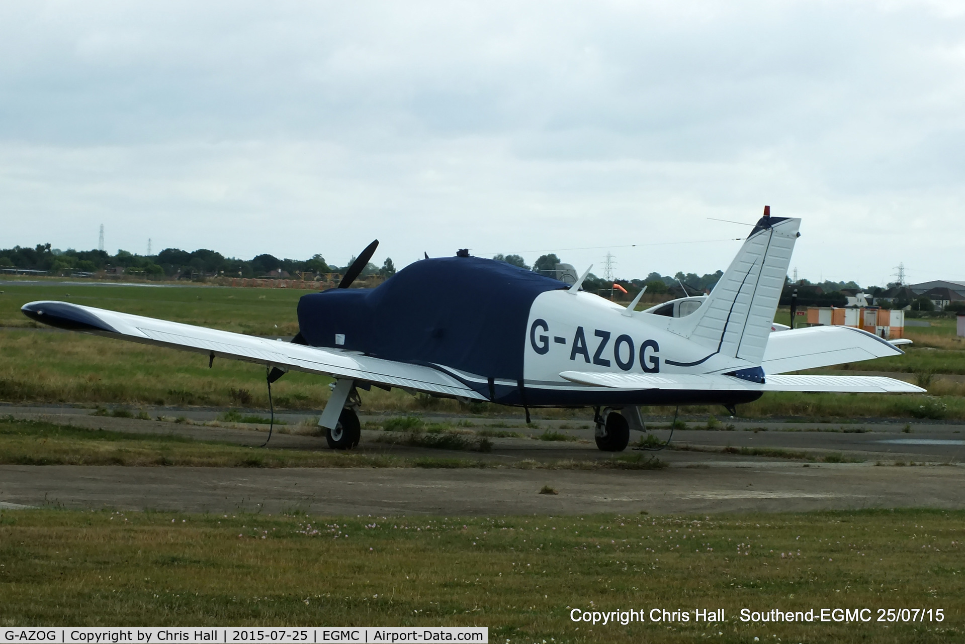 G-AZOG, 1971 Piper PA-28R-200-2 Cherokeee Arrow II C/N 28R-7235009, at Southend