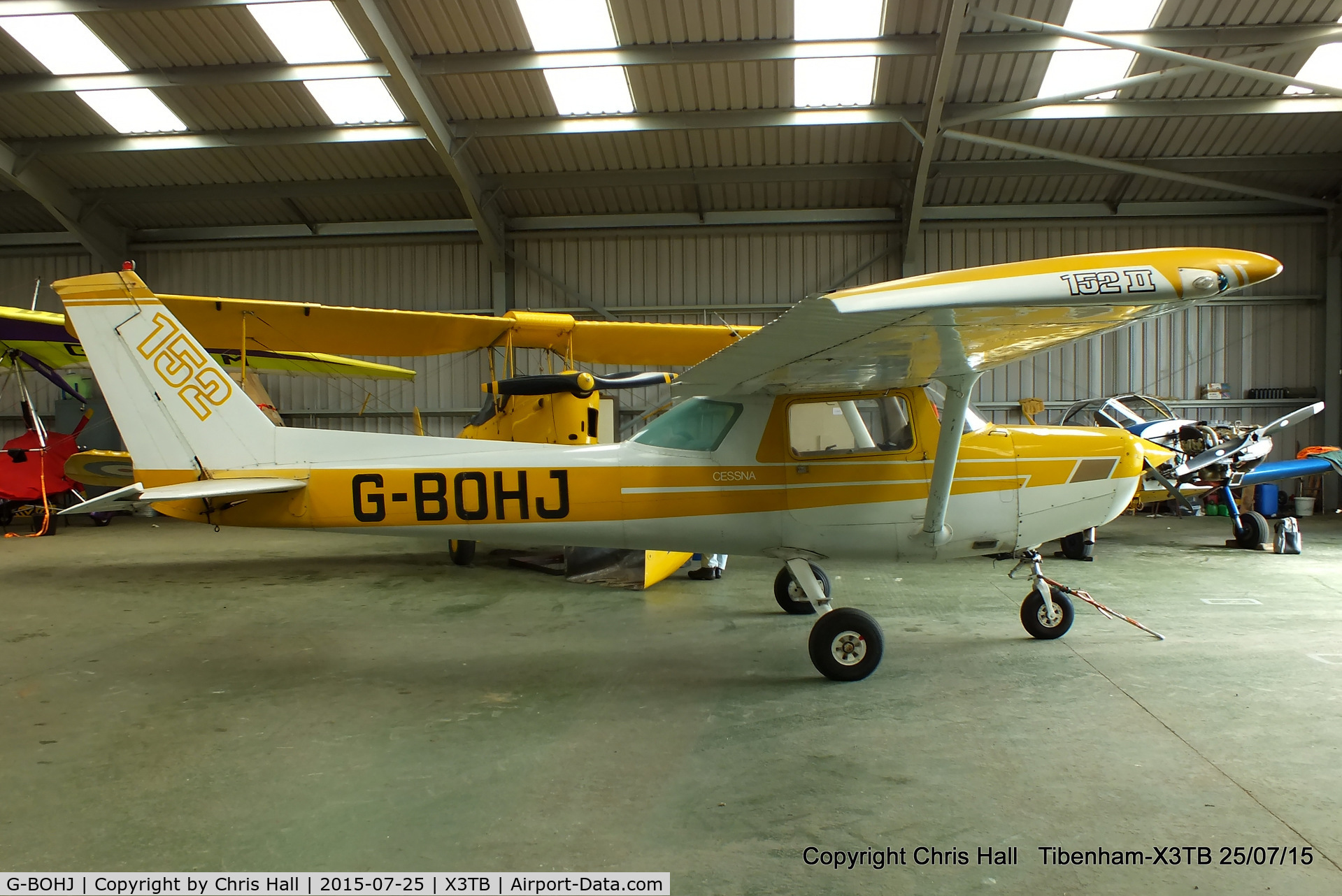 G-BOHJ, 1977 Cessna 152 C/N 152-80558, at Tibenham airfield