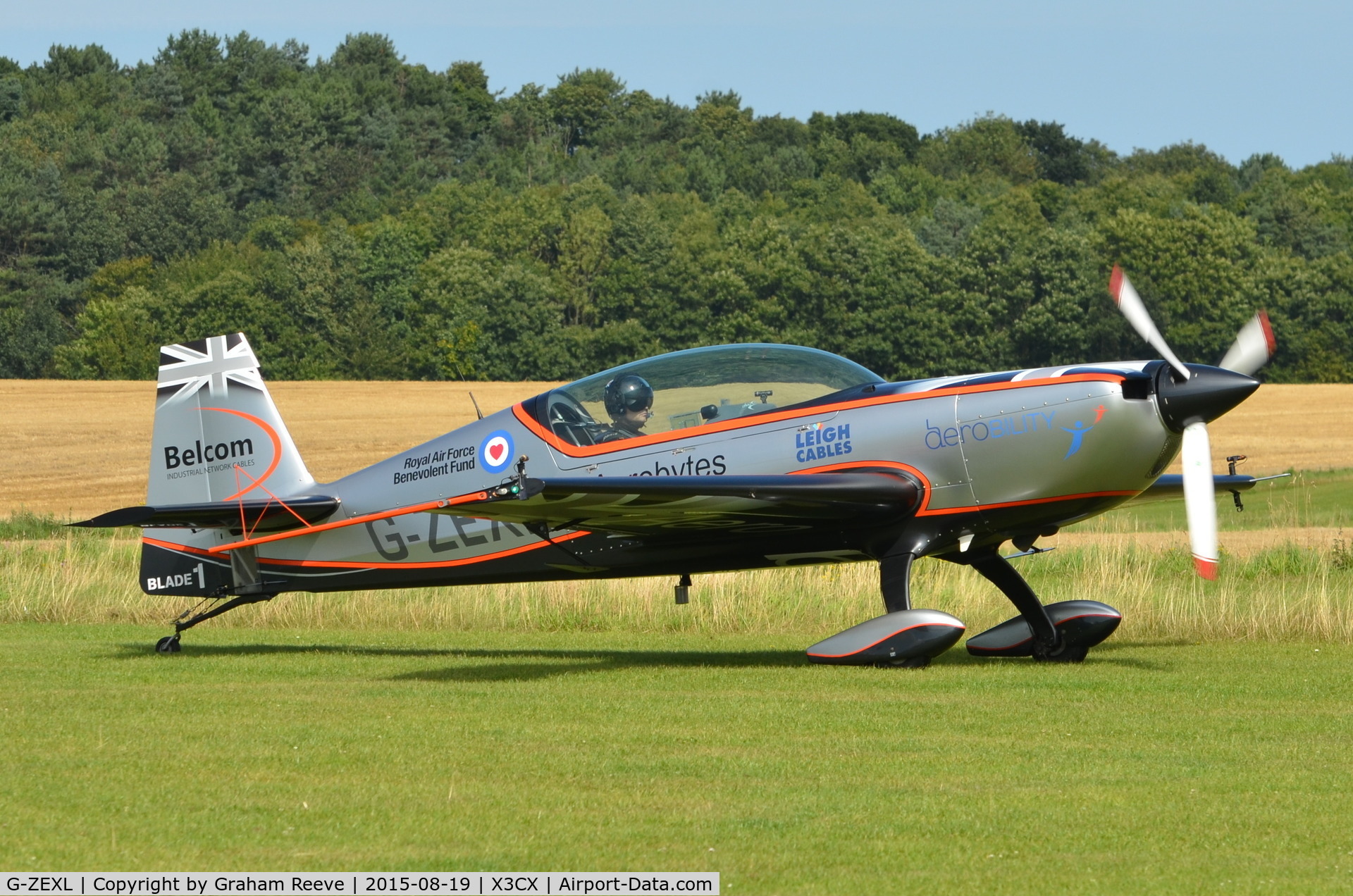 G-ZEXL, 2006 Extra EA-300L C/N 1225, Just landed at Northrepps.