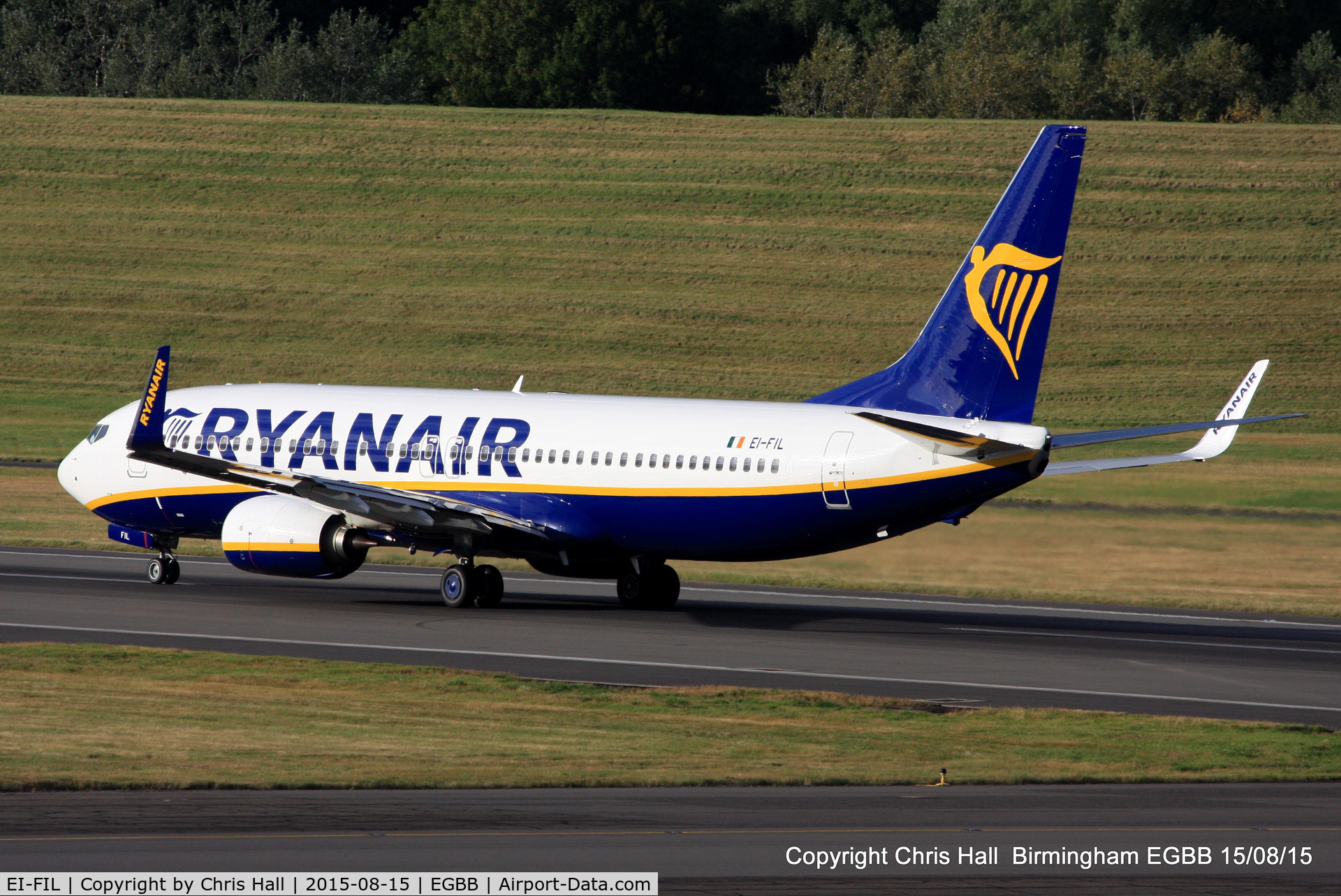 EI-FIL, 2015 Boeing 737-8AS C/N 44702, Ryanair