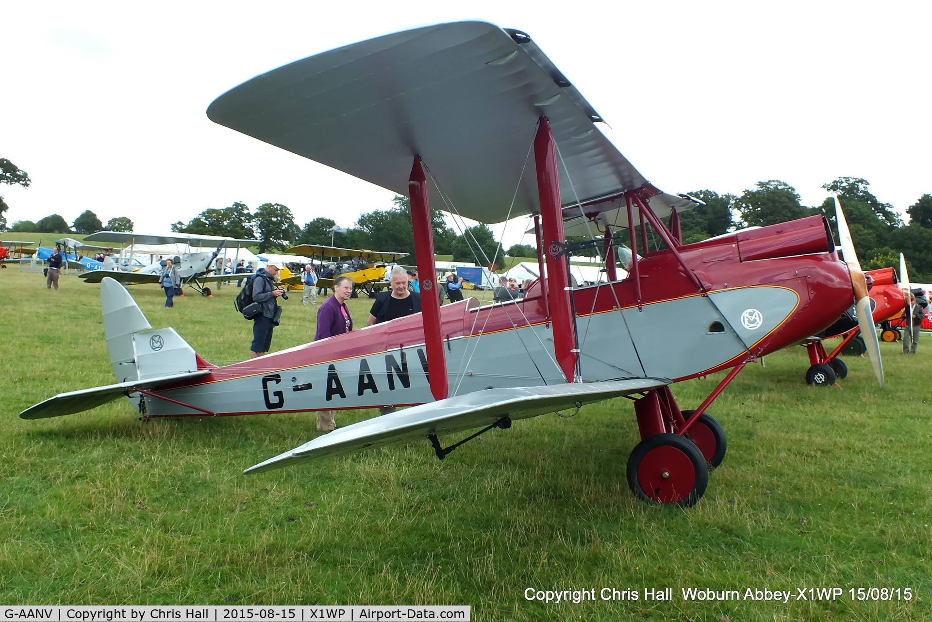G-AANV, 1931 Morane-Saulnier MS-60 Moth C/N 13, International Moth Rally at Woburn Abbey 15/08/15