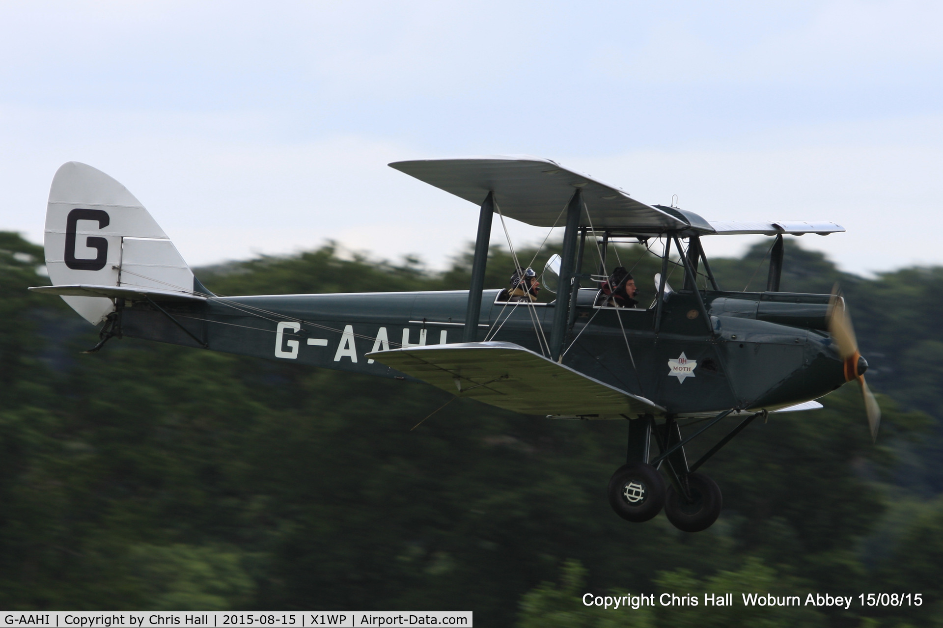 G-AAHI, 1929 De Havilland DH60G Gipsy Moth C/N 1082, International Moth Rally at Woburn Abbey 15/08/15