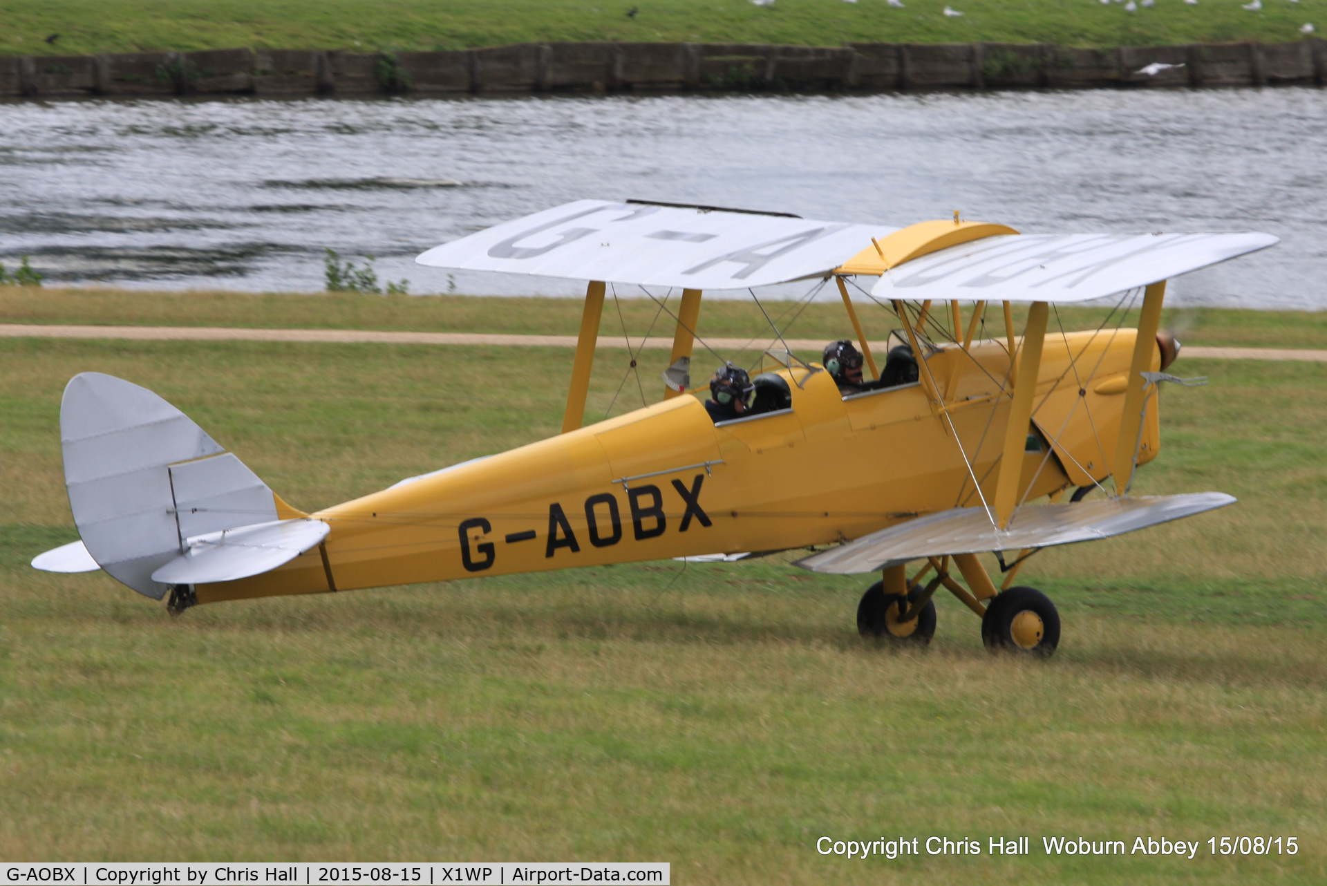G-AOBX, 1940 De Havilland DH-82A Tiger Moth II C/N 83653, International Moth Rally at Woburn Abbey 15/08/15