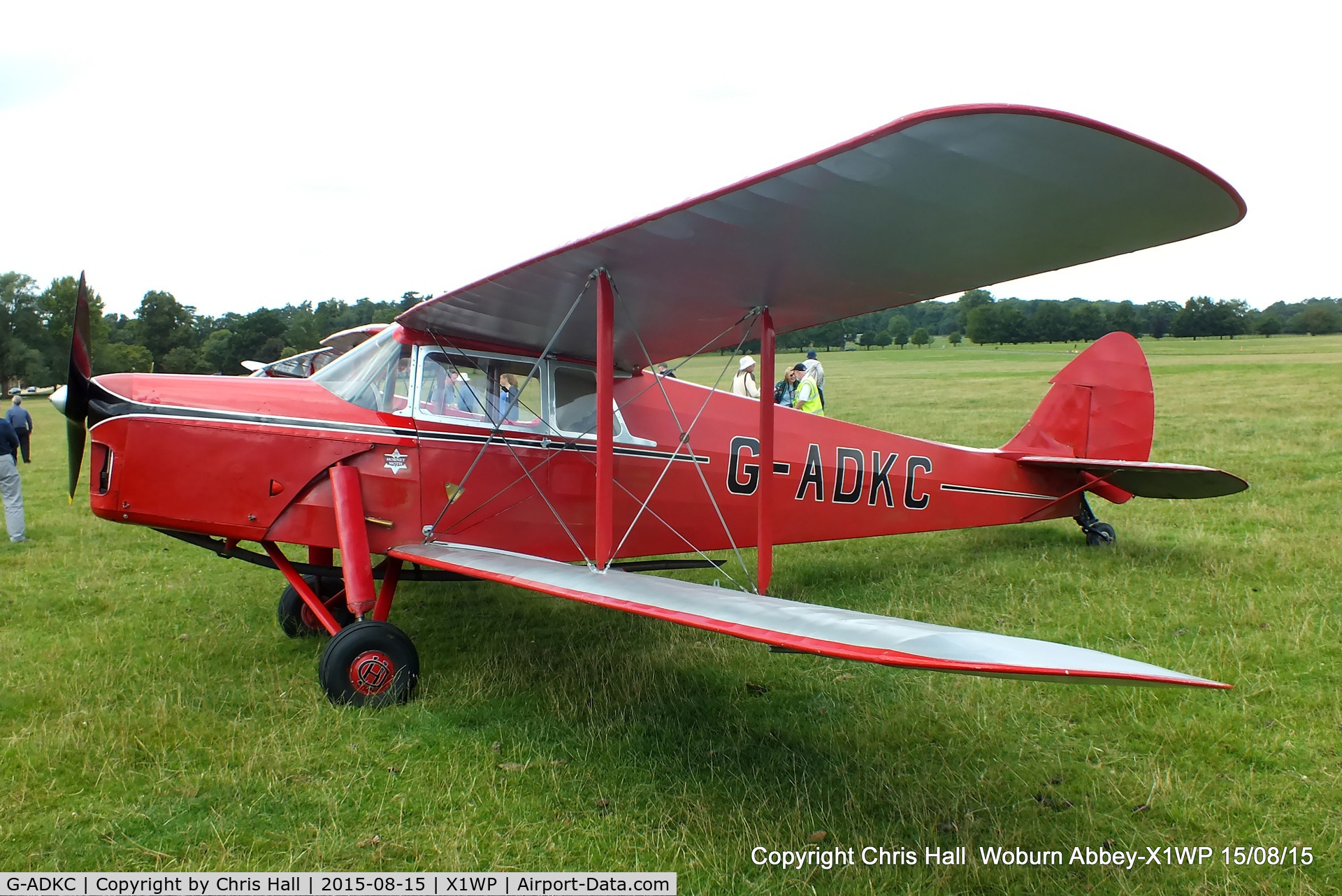 G-ADKC, 1936 De Havilland DH.87B Hornet Moth C/N 8064, International Moth Rally at Woburn Abbey 15/08/15
