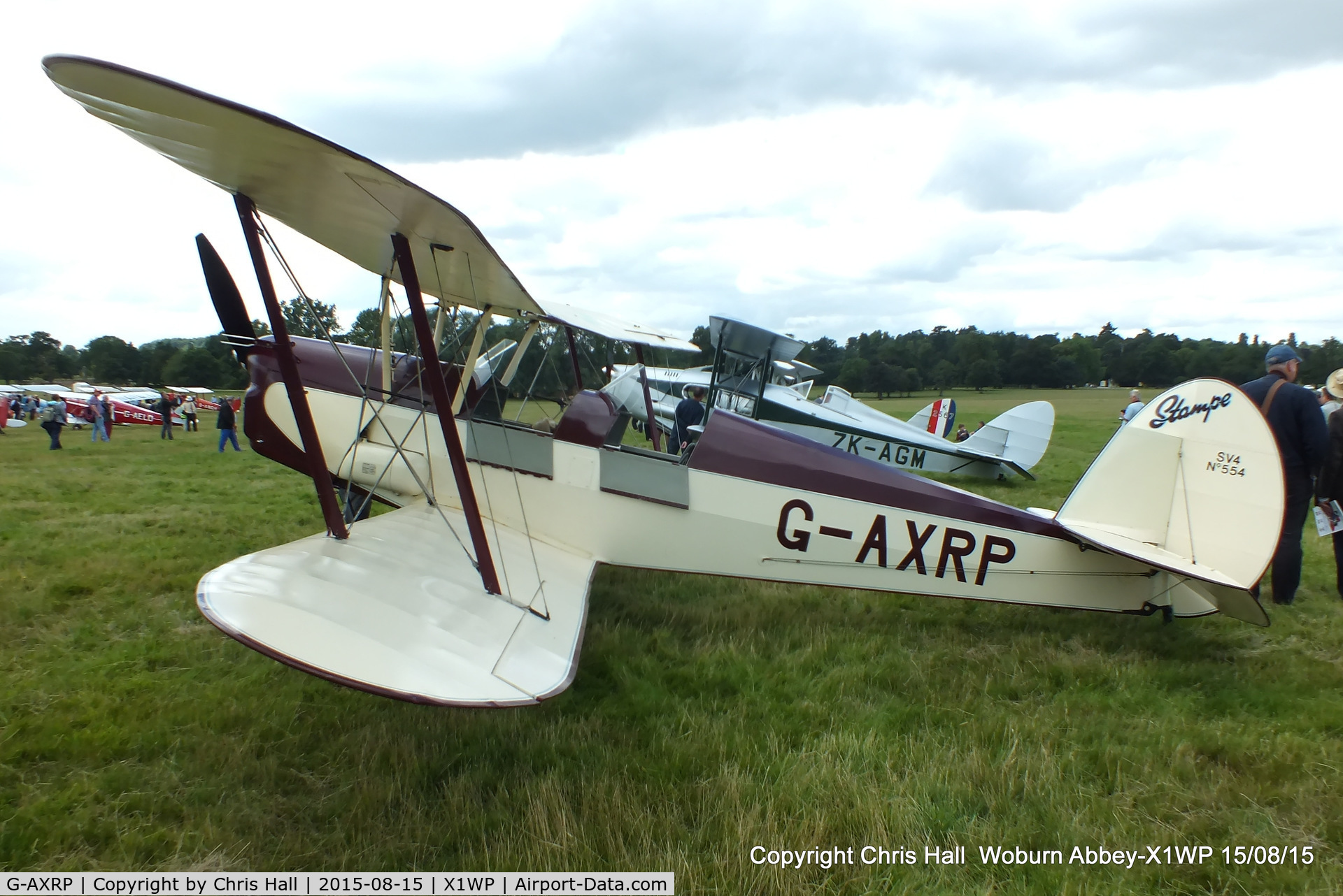 G-AXRP, 1947 Stampe-Vertongen SV-4C C/N 554, International Moth Rally at Woburn Abbey 15/08/15