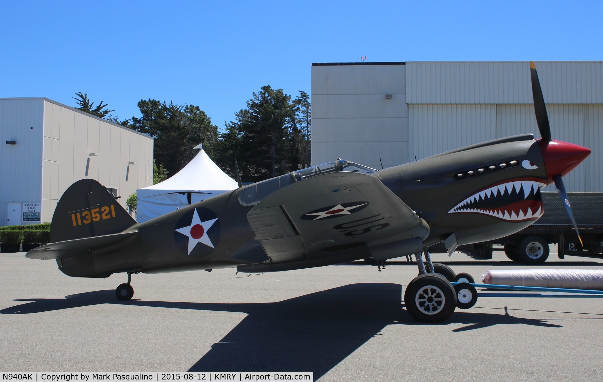 N940AK, 1941 Curtiss P-40E Warhawk C/N 15321, Curtiss P-40E