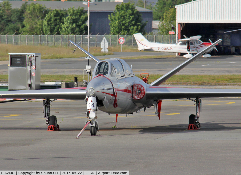 F-AZMO, Fouga CM-175 Zephyr C/N 14, Parked since several times @ LFBD Airport