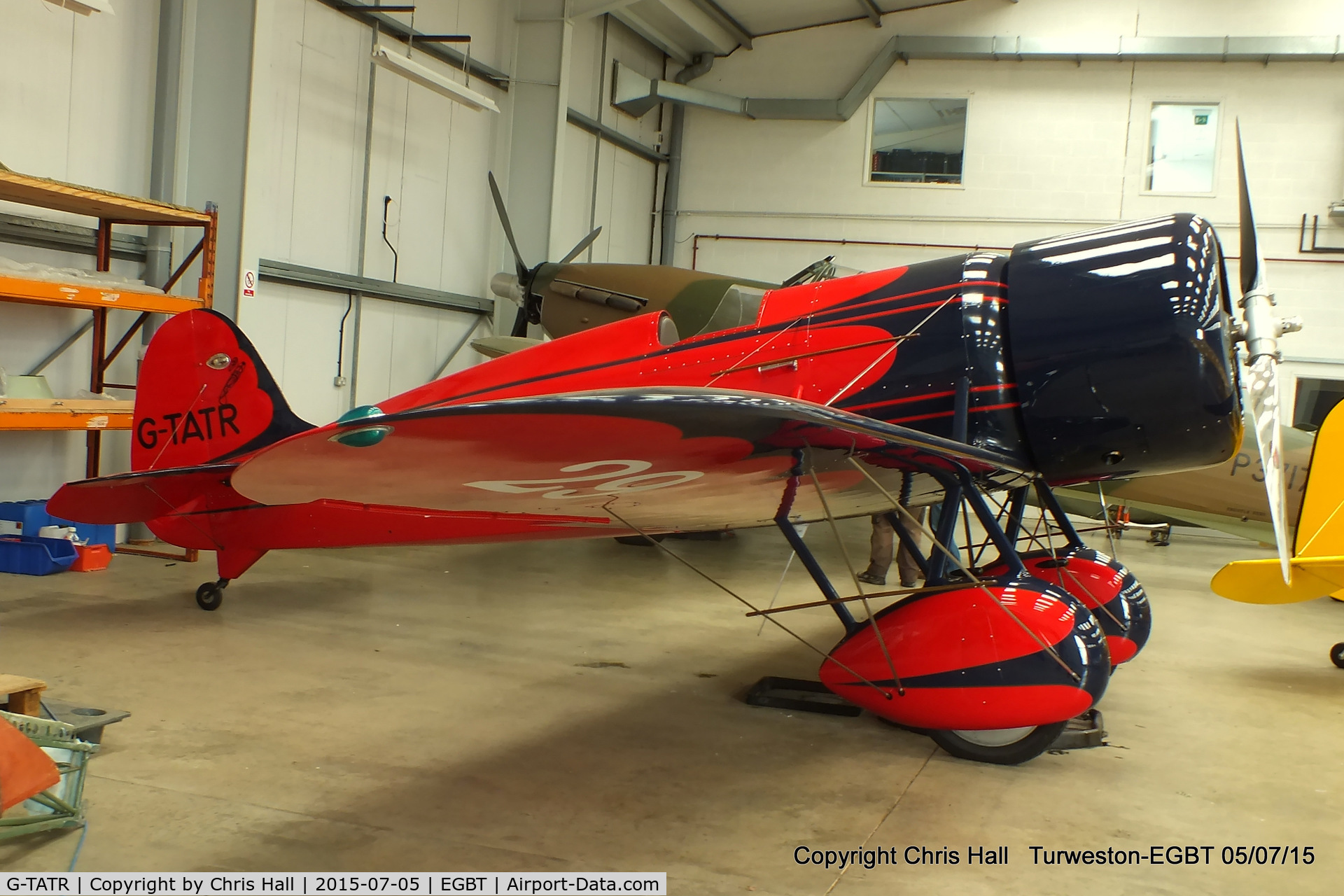 G-TATR, 2012 Travel Air Type R Racer Replica C/N LAA 362-14892, at Turweston
