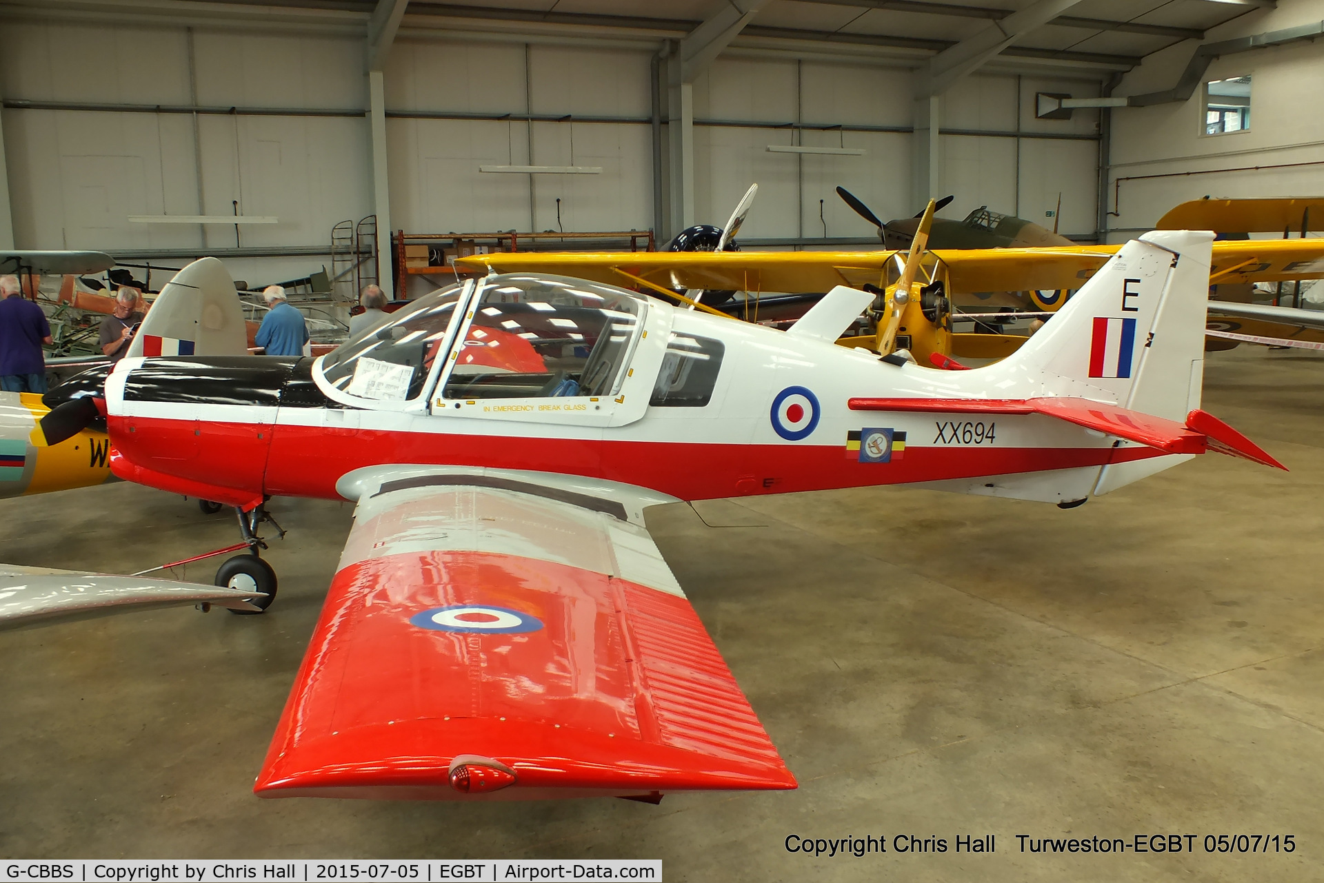 G-CBBS, 1973 Scottish Aviation Bulldog T.1 C/N BH120/343, at Turweston