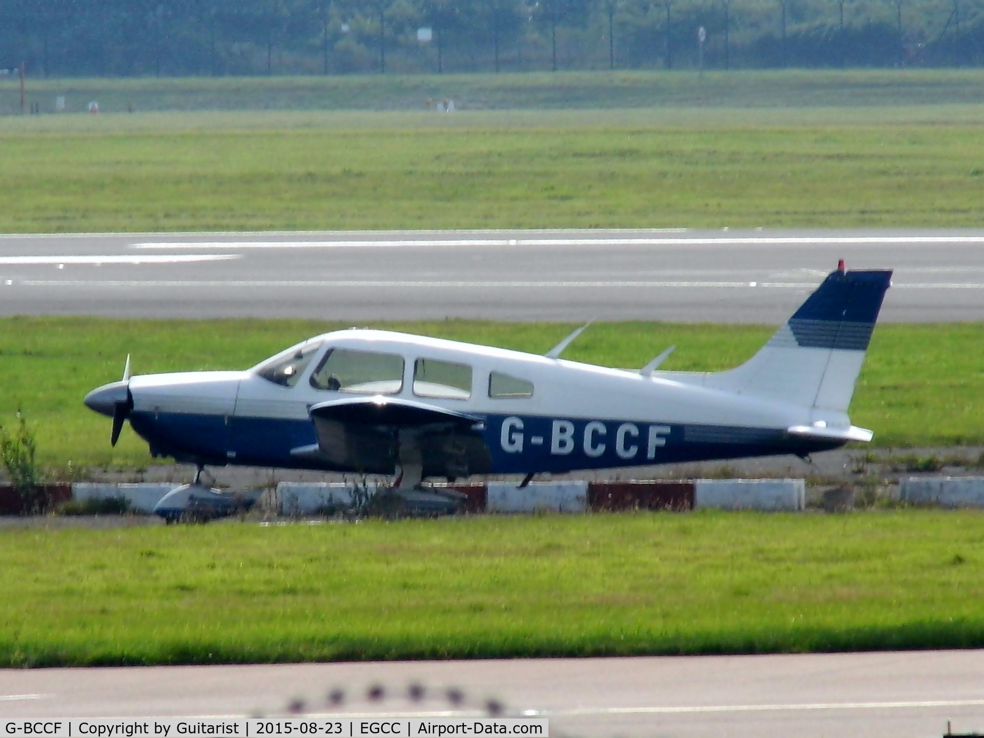 G-BCCF, 1973 Piper PA-28-180 Cherokee Archer C/N 28-7405069, At Manchester