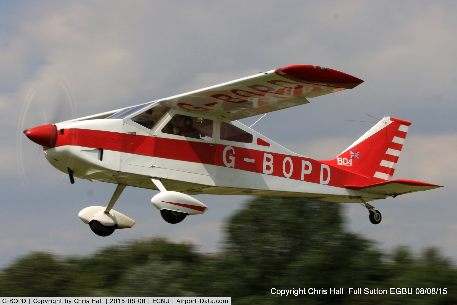 G-BOPD, 1974 Bede BD-4 C/N 632, at the Vale of York LAA strut flyin, Full Sutton