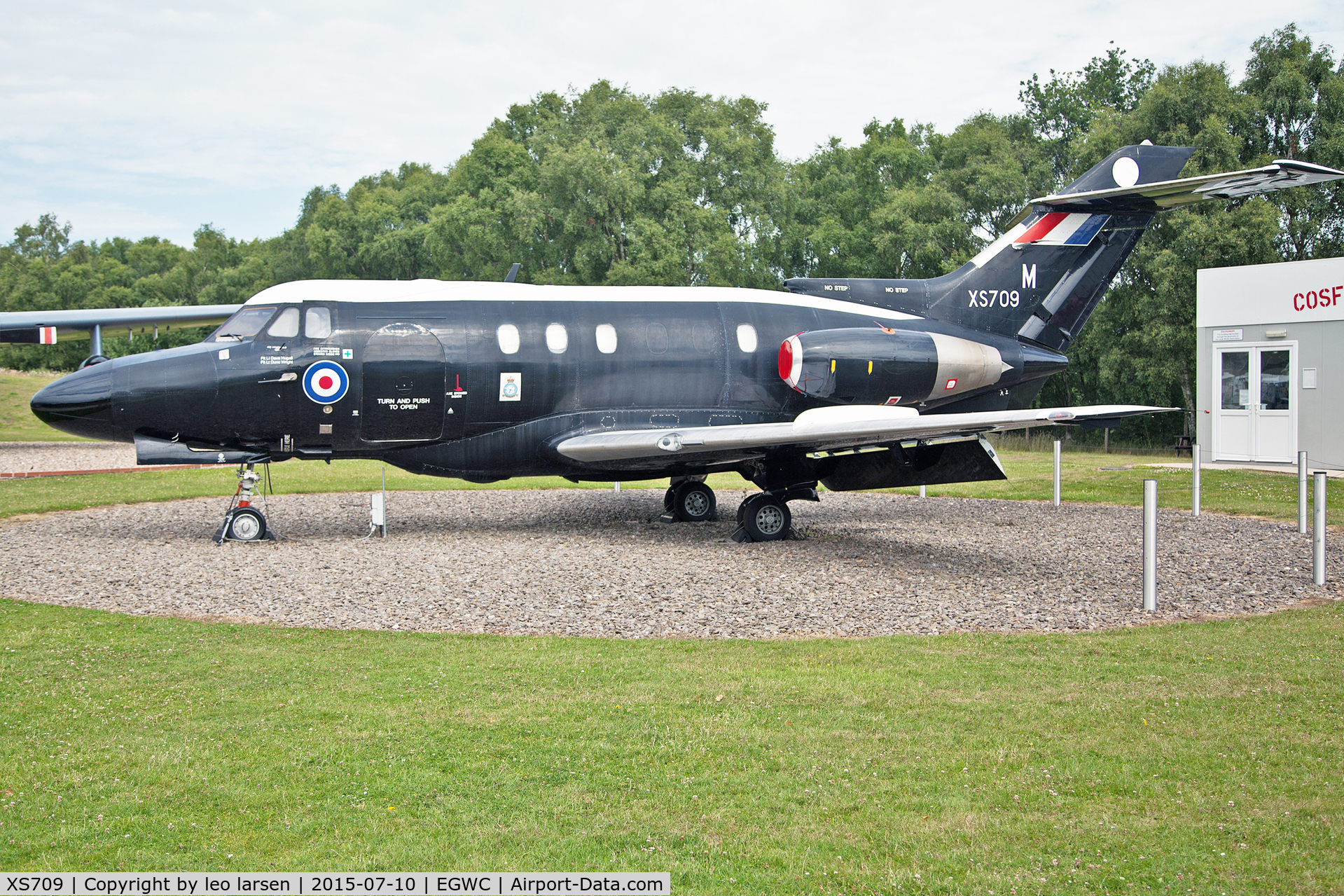 XS709, 1964 Hawker Siddeley HS.125 Dominie T.1 C/N 25011, Cosford RAF Museum 10.7.15