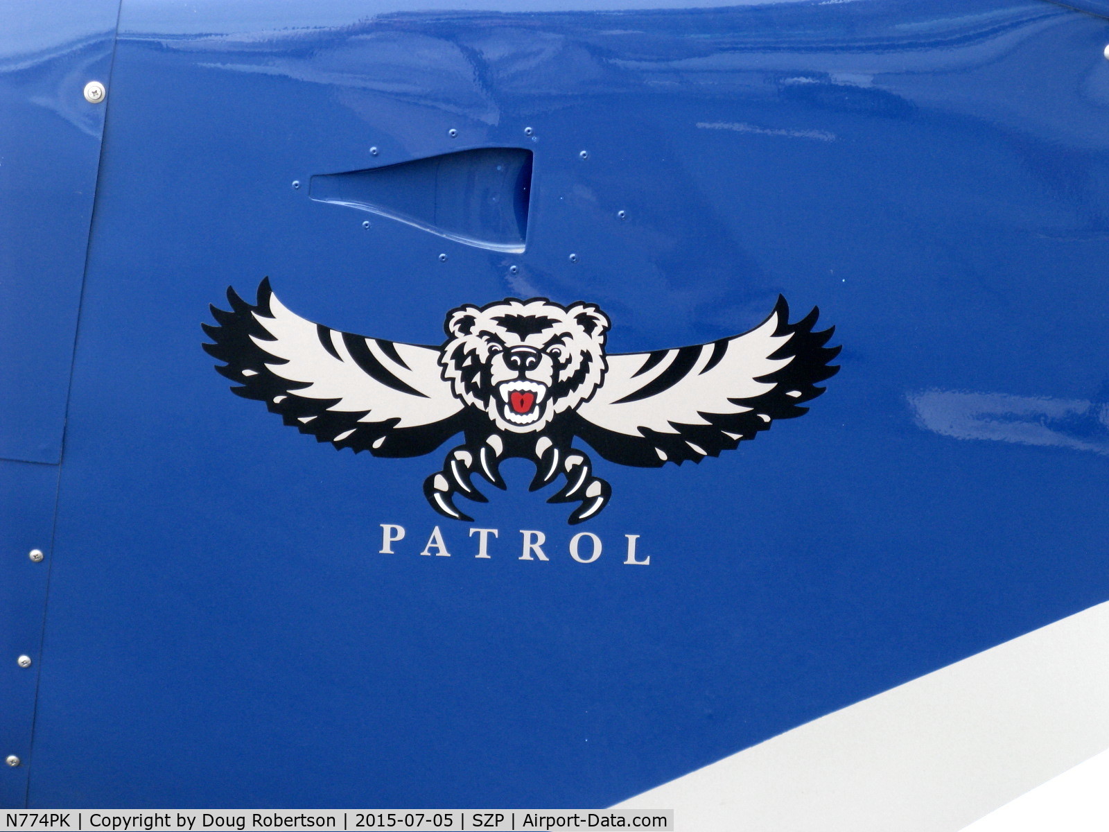 N774PK, Barrows Bearhawk Patrol C/N 007, Barrows BEARHAWK PATROL, Lycoming O-320-B1B 160 Hp, logo