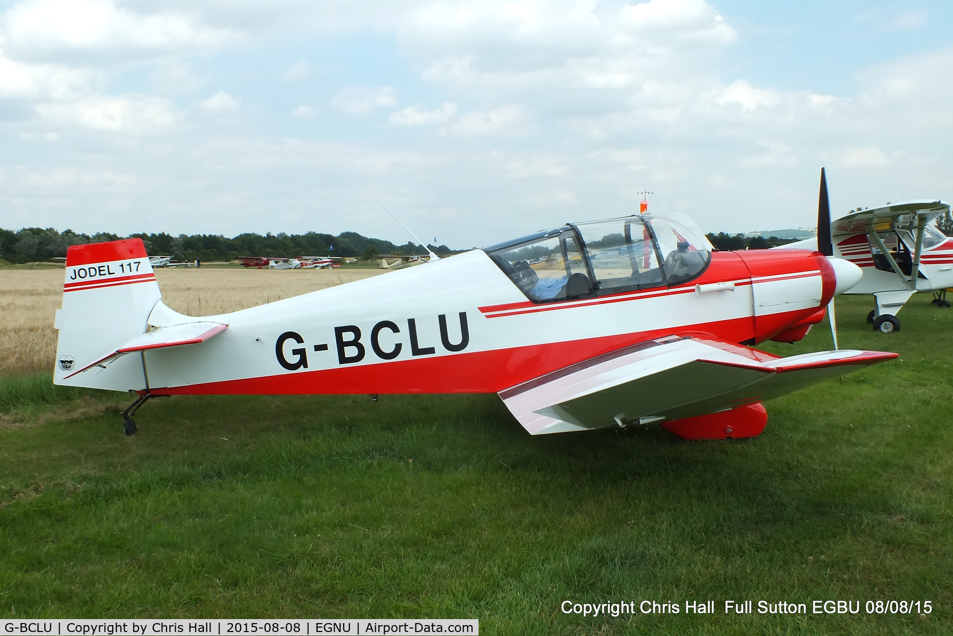 G-BCLU, 1957 SAN Jodel D-117 C/N 506, at the Vale of York LAA strut flyin, Full Sutton