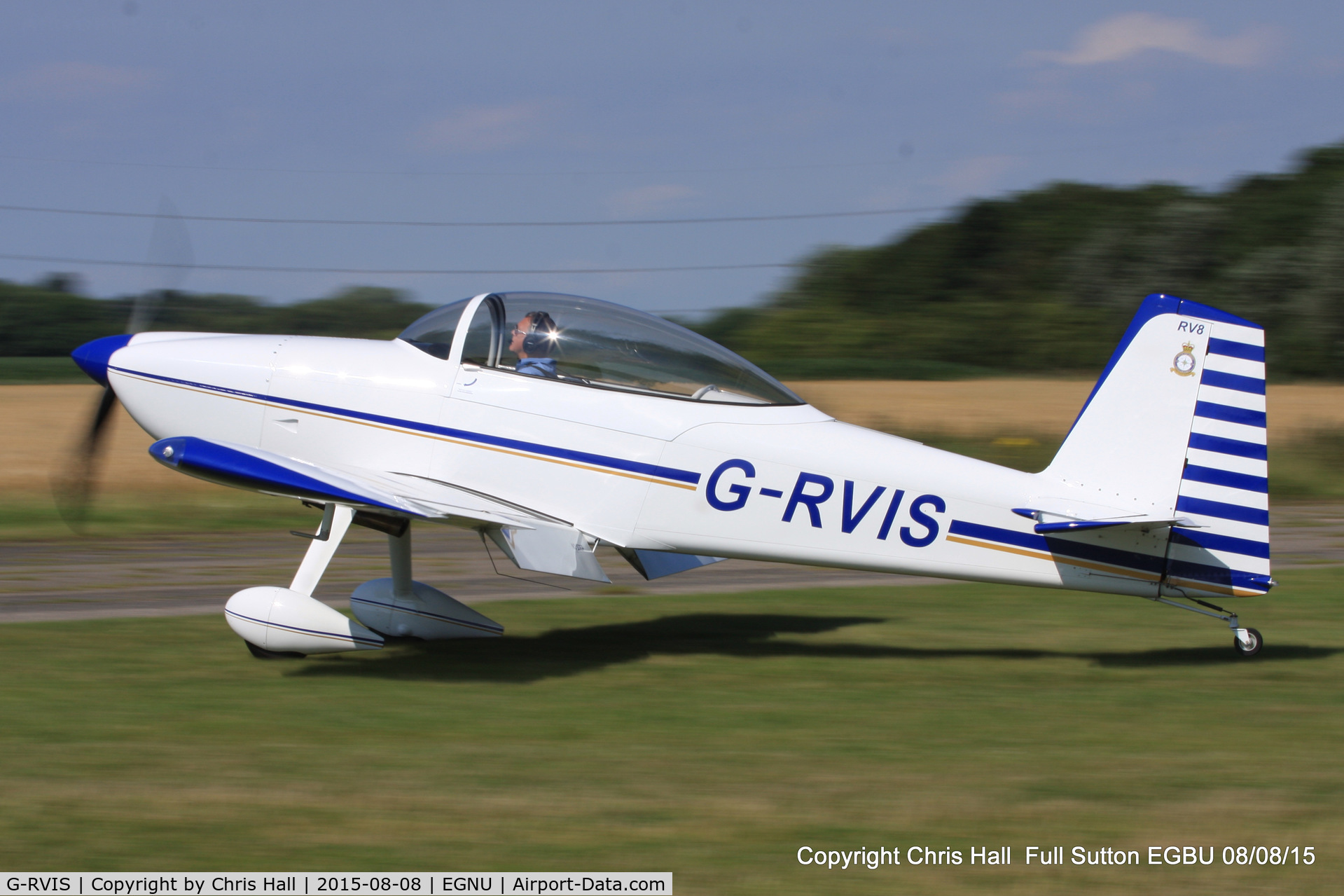 G-RVIS, 2003 Vans RV-8 C/N PFA 303-14031, at the Vale of York LAA strut flyin, Full Sutton