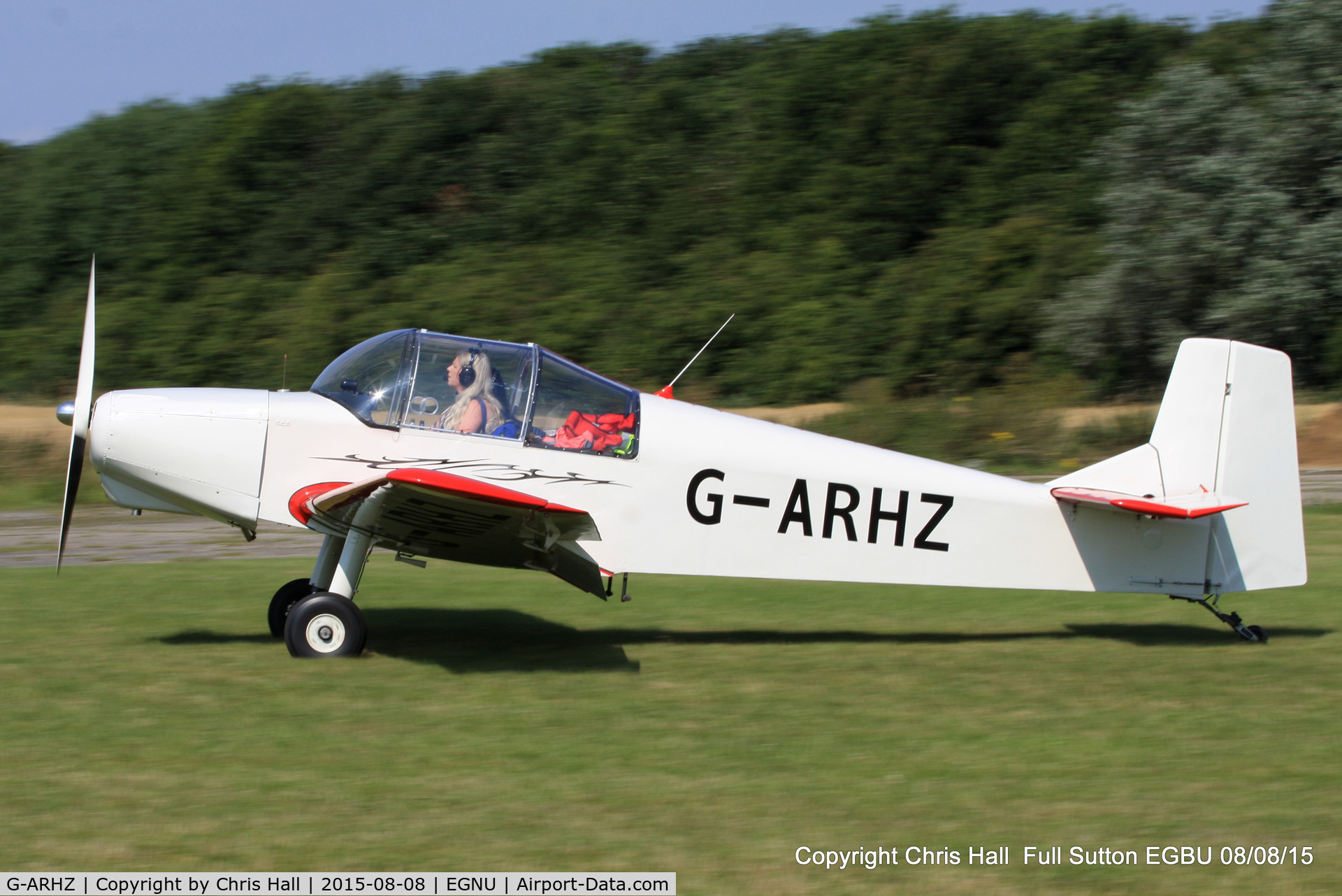 G-ARHZ, 1961 Rollason Druine D-62 Condor C/N PFA 247, at the Vale of York LAA strut flyin, Full Sutton