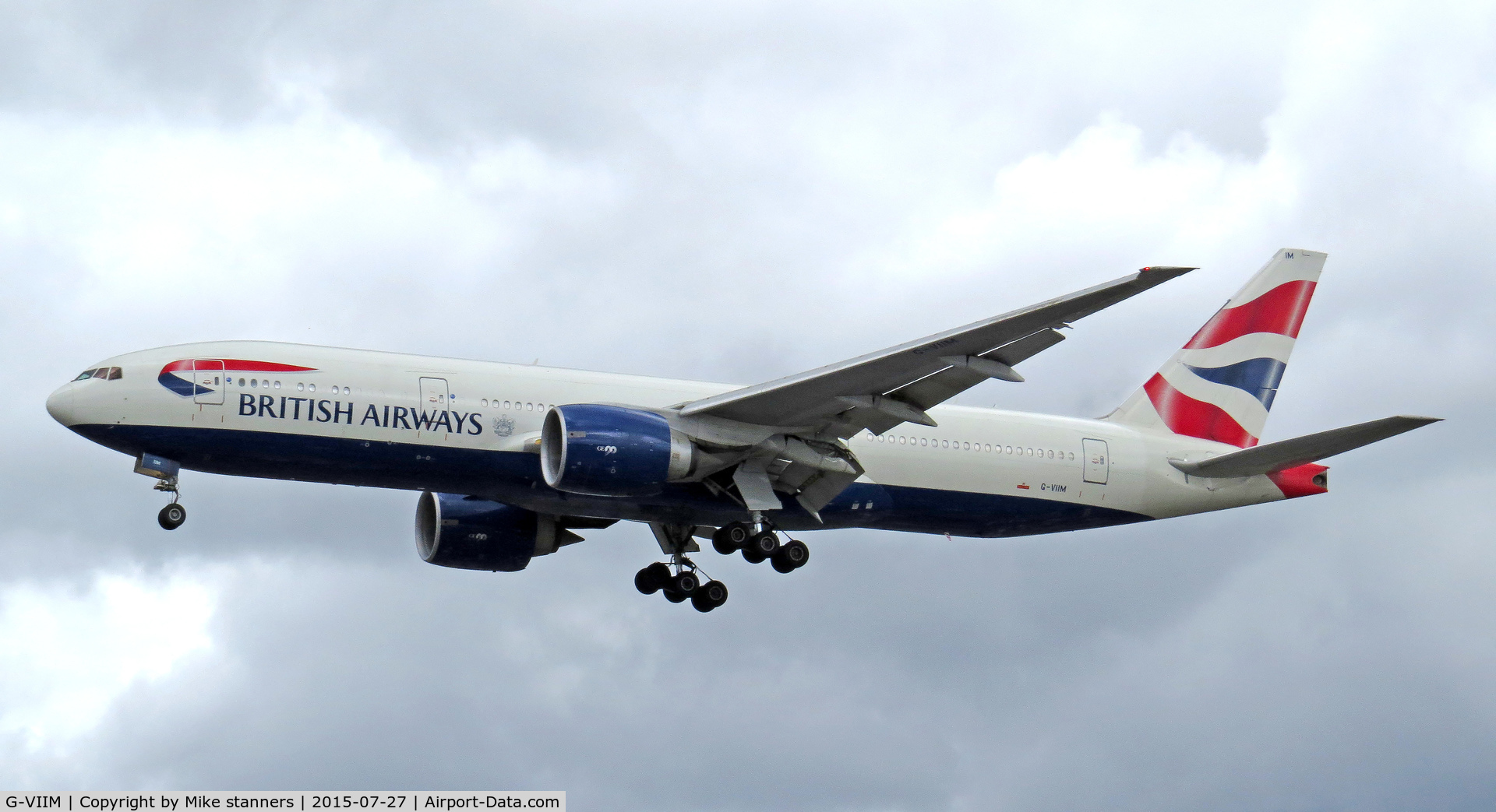 G-VIIM, 1998 Boeing 777-236/ER C/N 28841, British Airways B777 -236ER landing runway 27L