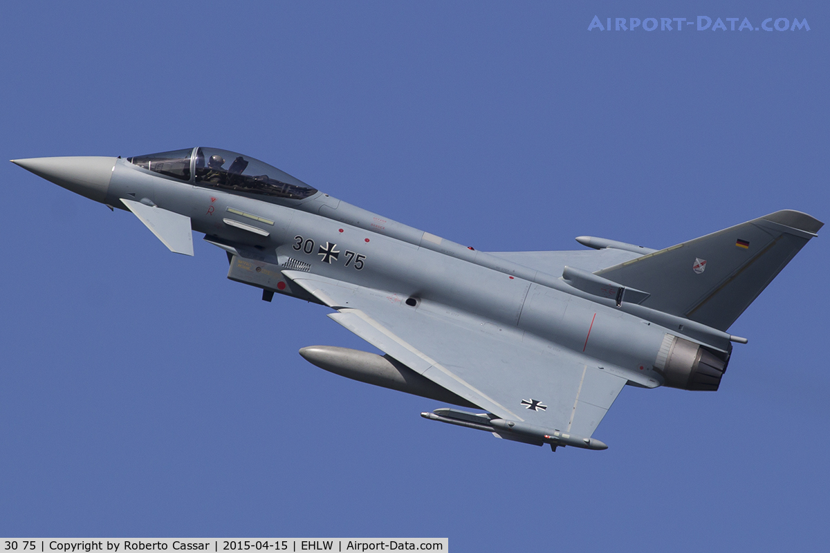 30 75, Eurofighter EF-2000 Typhoon S C/N GS056, Leeuwarden