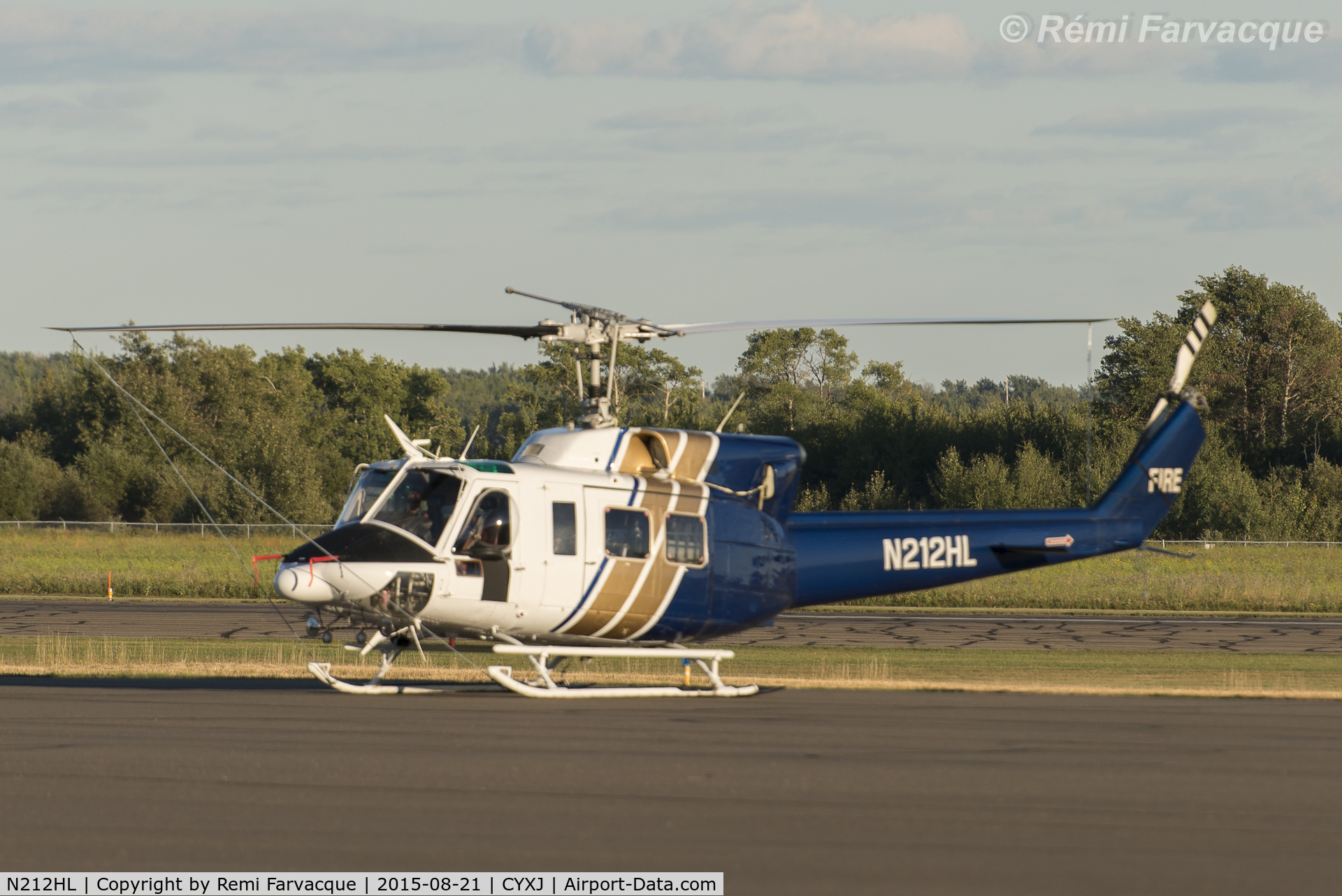 N212HL, 1974 Bell 212 C/N 30621, Parked on the outer apron.