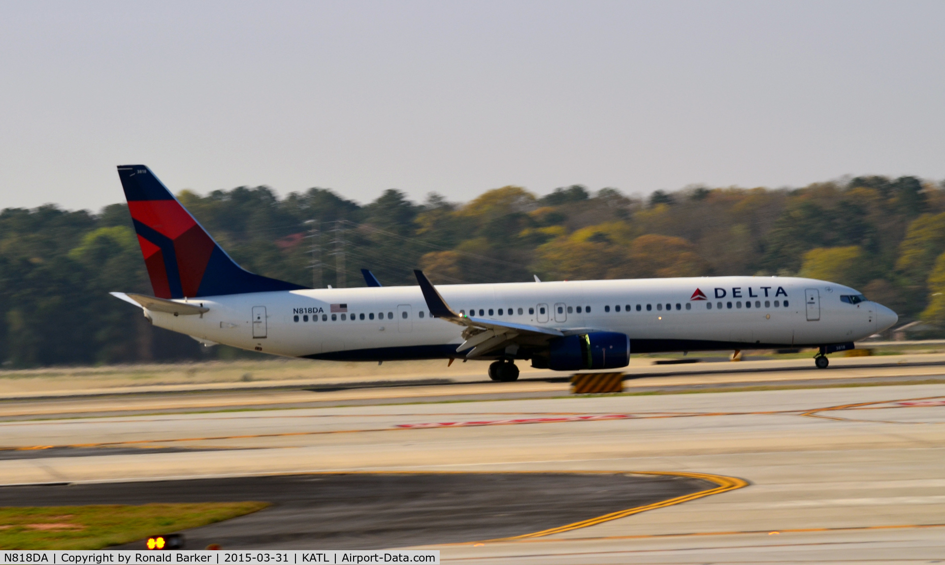 N818DA, 2014 Boeing 737-932/ER C/N 31928, Landing Atlanta