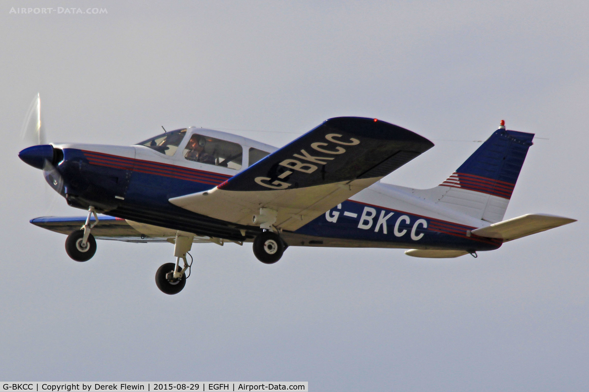 G-BKCC, 1974 Piper PA-28-180 Cherokee Archer C/N 28-7405099, Cherokee, Gloucestershire (Staverton) Airport based, previously OY-BGY, seen departing runway 22, en-route RTB.