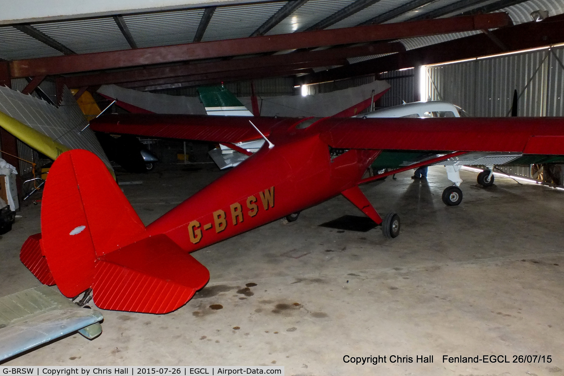 G-BRSW, 1946 Luscombe 8A C/N 3249, at Fenland airfield