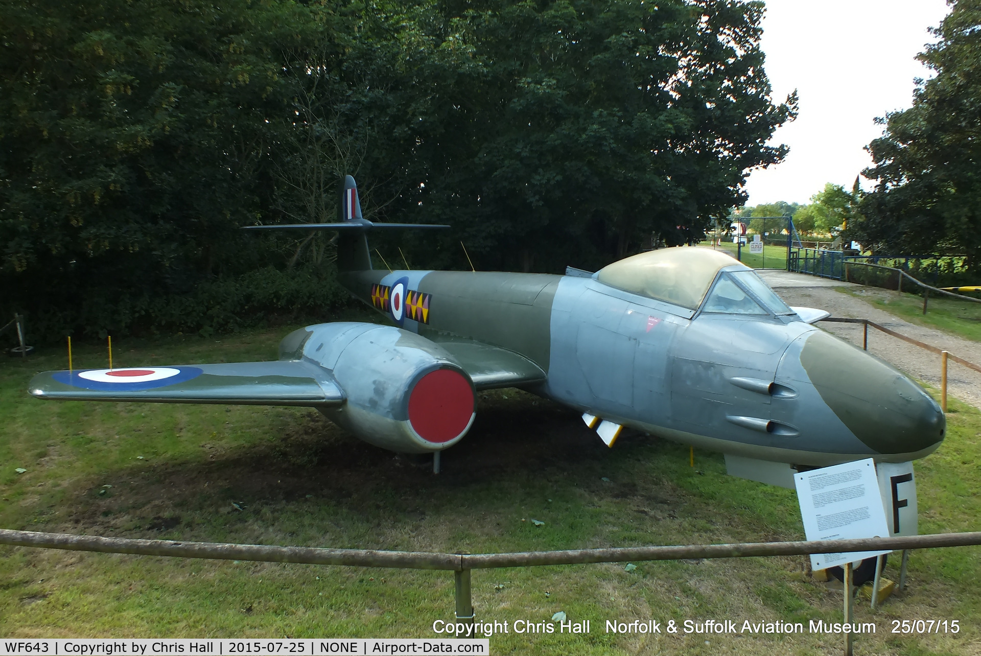 WF643, 1951 Gloster Meteor F.8 C/N Not found WF643, Norfolk & Suffolk Aviation Museum