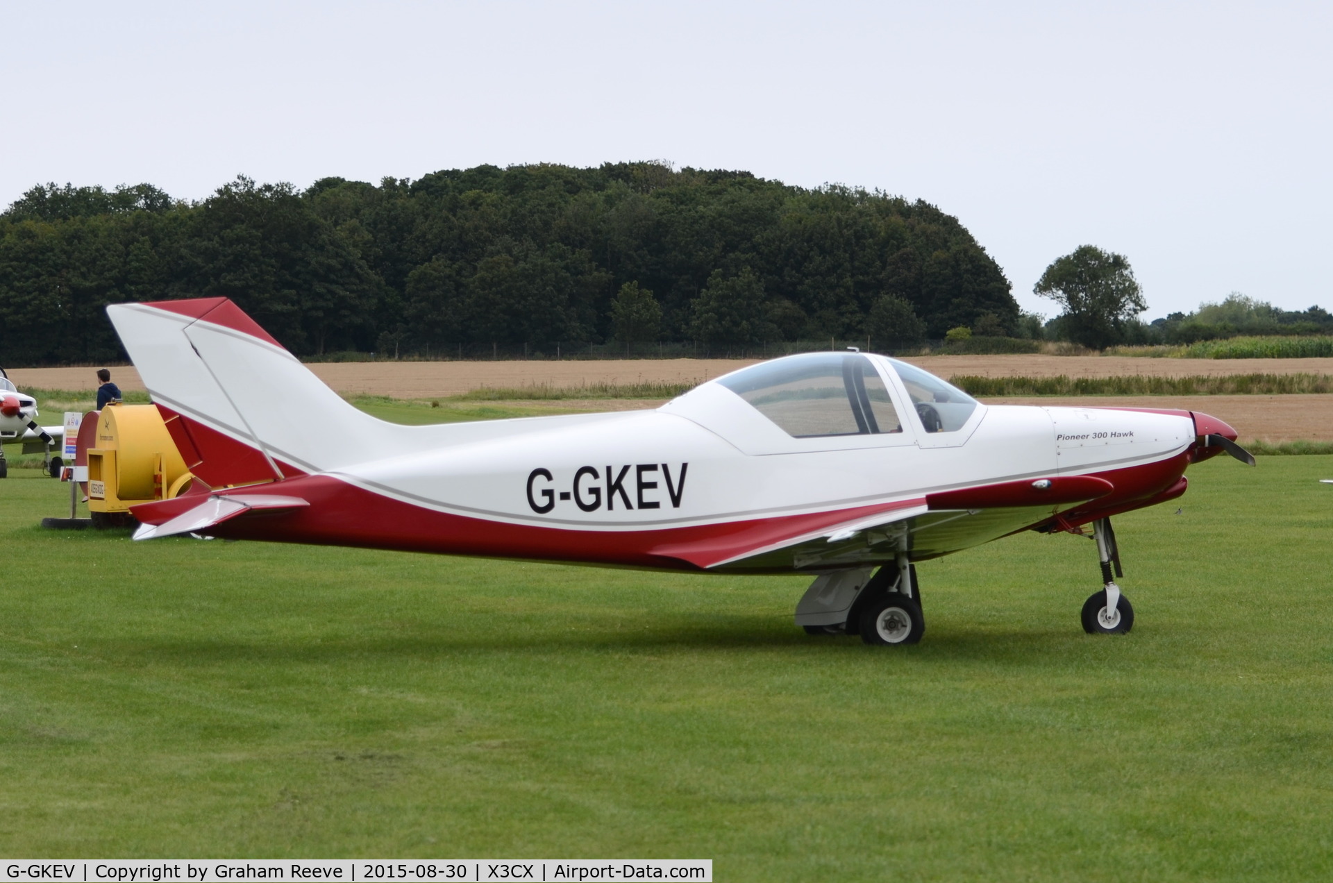 G-GKEV, 2010 Alpi Aviation Pioneer 300 Hawk C/N LAA 330A-14965, Parked at Northrepps.