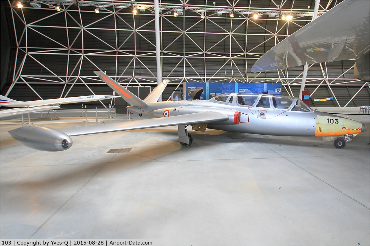103, Fouga CM-170R Magister C/N 103, Fouga CM-170R Magister, preserved at Aeroscopia museum, Toulouse-Blagnac