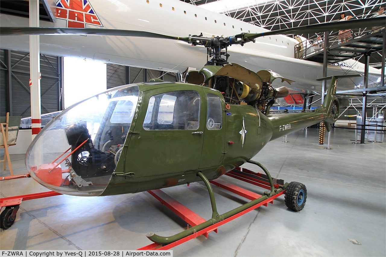 F-ZWRA, Sud Aviation SA-340 Gazelle C/N 002, Sud Aviation SA 340 Gazelle, preserved at Aeroscopia museum, Toulouse-Blagnac