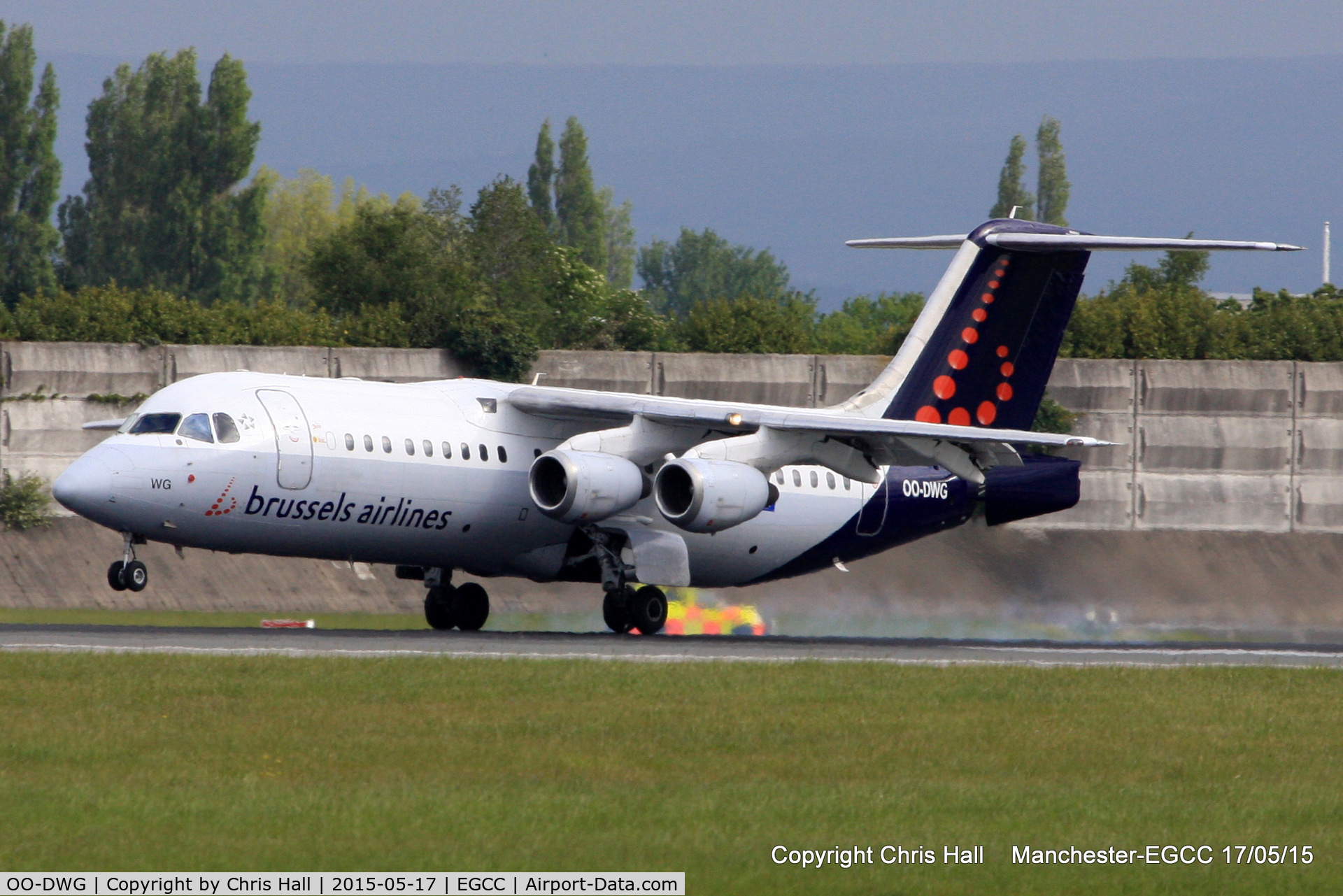 OO-DWG, 1998 British Aerospace Avro 146-RJ100 C/N E3336, Brussels Airways