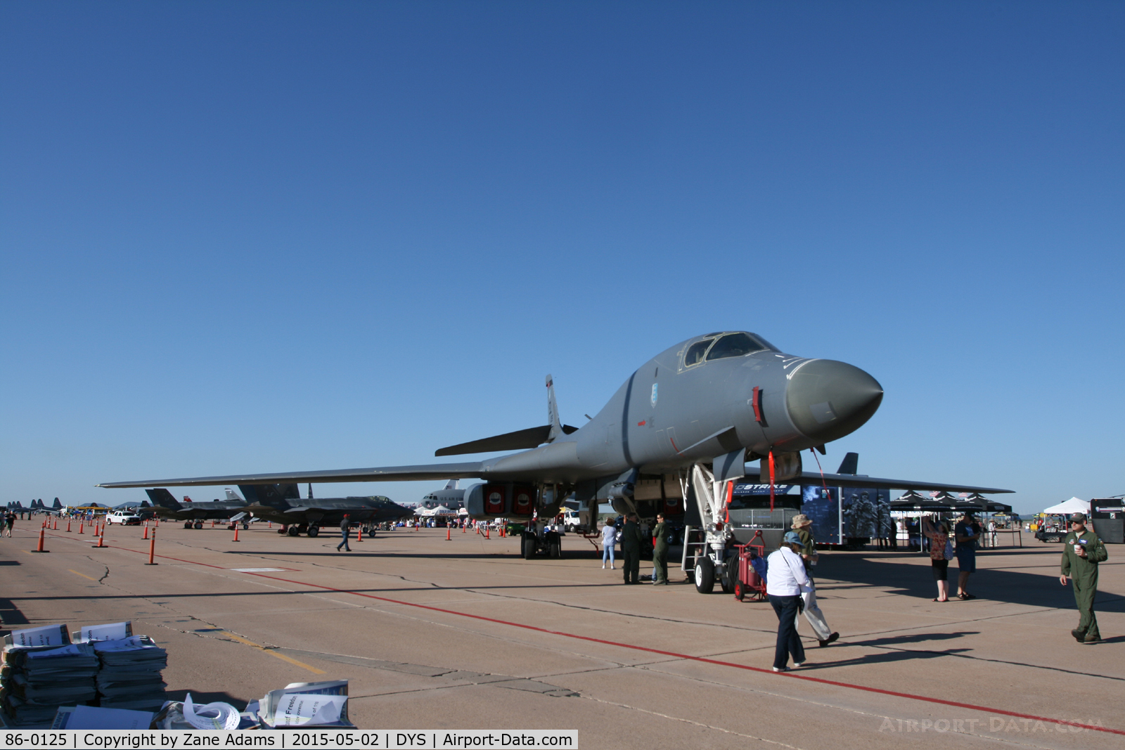 86-0125, 1986 Rockwell B-1B Lancer C/N 85, At the 2015 Big Country Airshow - Dyess AFB, Texas