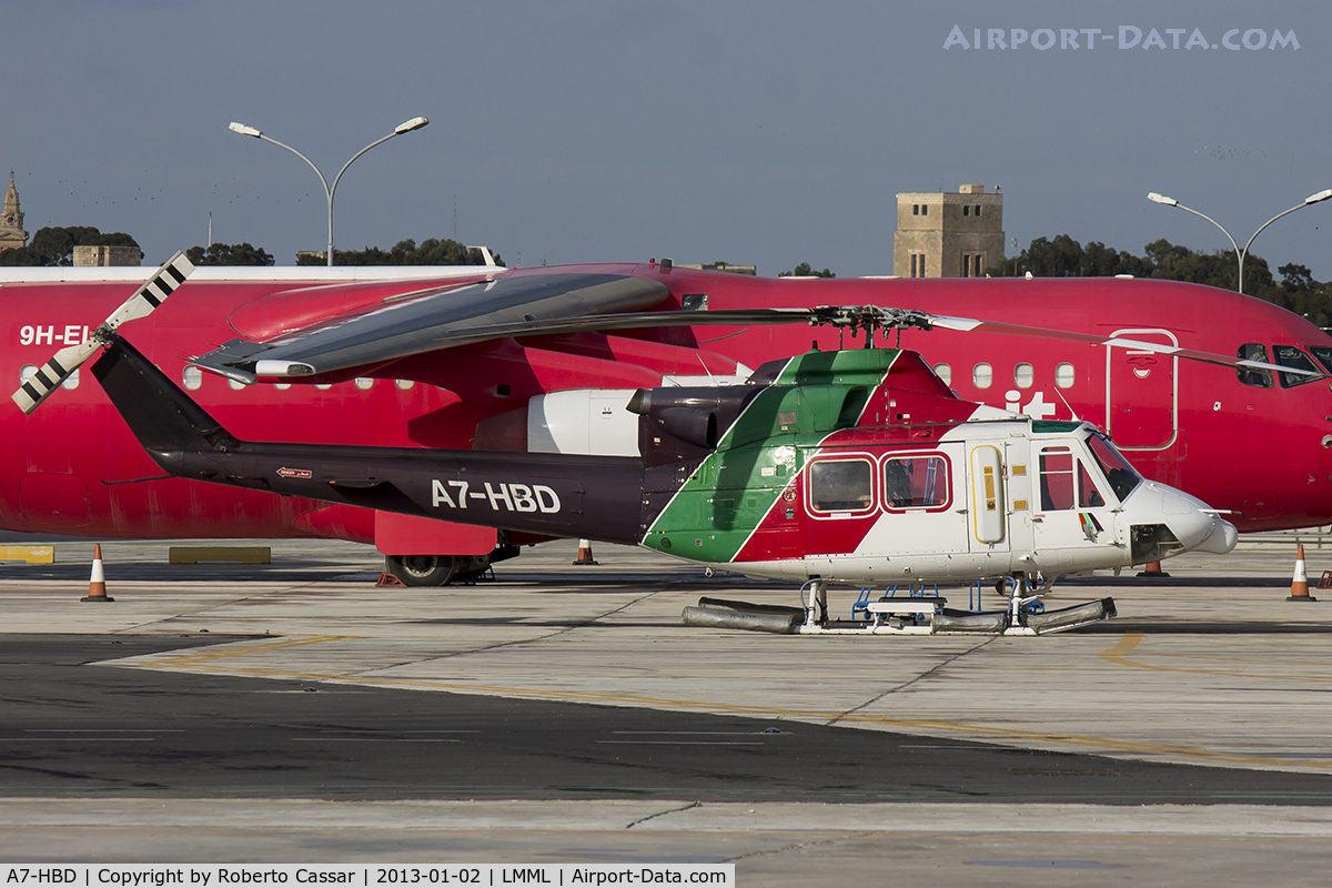 A7-HBD, Bell 412EP C/N 36088, Safi Apron