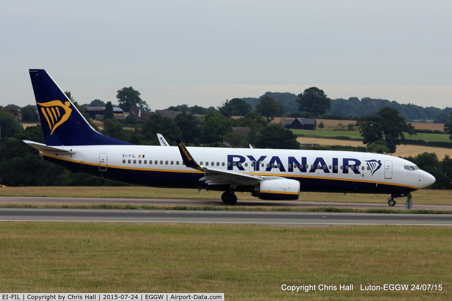 EI-FIL, 2015 Boeing 737-8AS C/N 44702, Ryanair