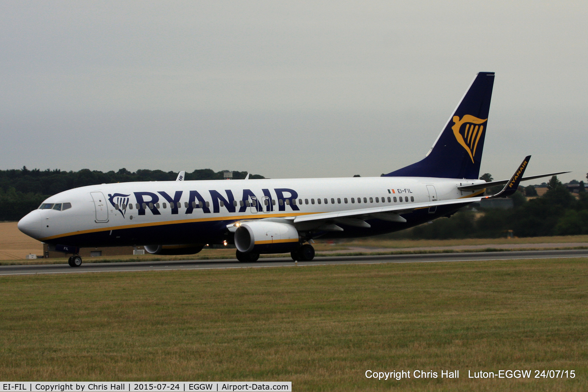 EI-FIL, 2015 Boeing 737-8AS C/N 44702, Ryanair