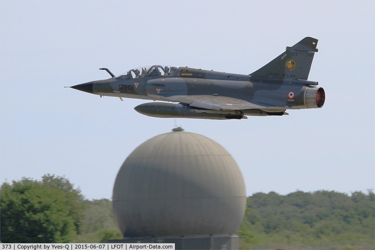 373, Dassault Mirage 2000N C/N 388, Dassault Mirage 2000N (125-CF), Take off rwy 02, Tours Air Base 705 (LFOT-TUF) Air show 2015