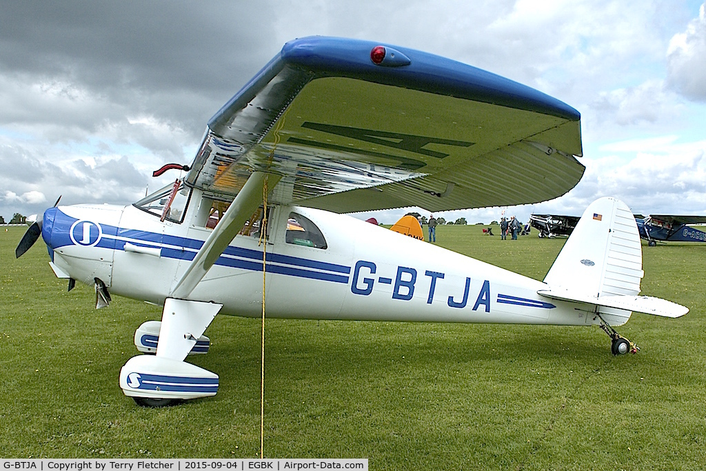 G-BTJA, 1947 Luscombe 8E Silvaire C/N 5037, At 2015  LAA Rally at Sywell