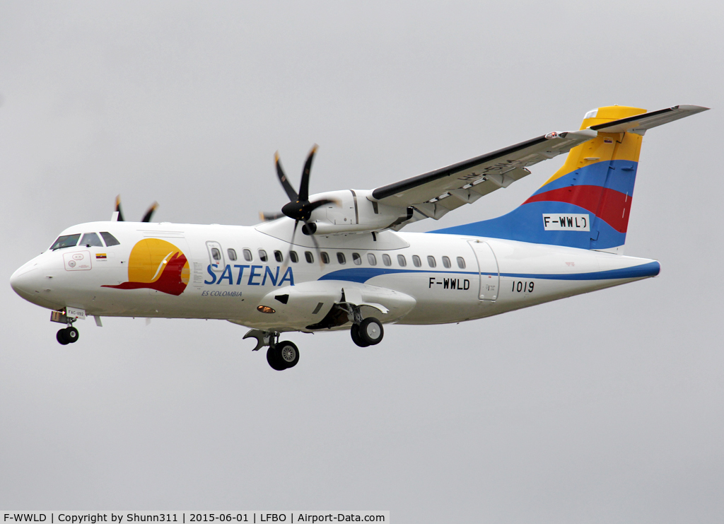 F-WWLD, 2015 ATR 42-600 C/N 1019, C/n 1019 - To be HK-5114