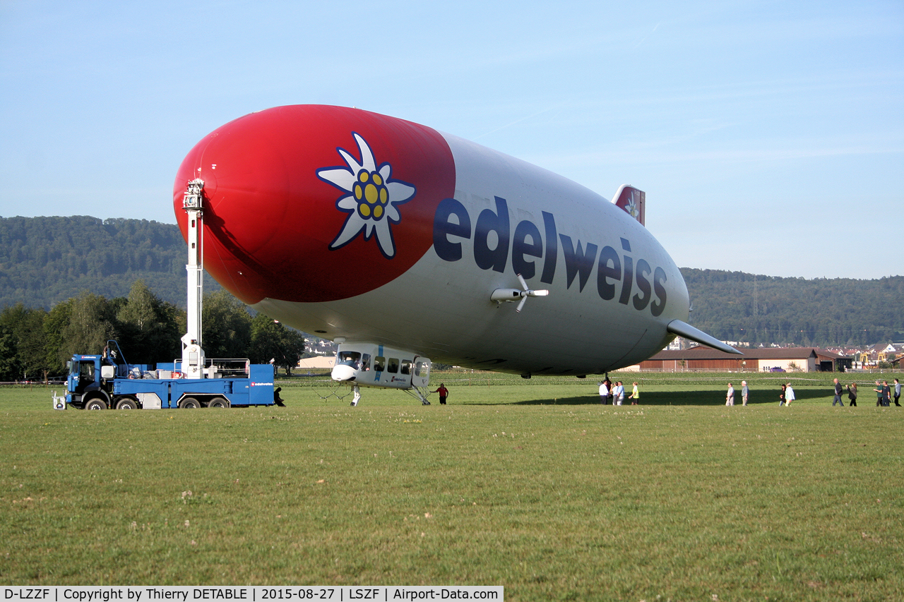 D-LZZF, 1998 Zeppelin NT07 C/N 3, Last week in the colors of EDELWEISS
First flight of day