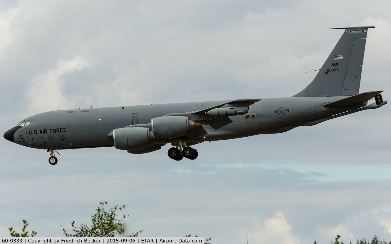 60-0333, 1960 Boeing KC-135R Stratotanker C/N 18108, on final RW26