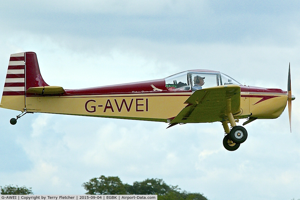 G-AWEI, 1968 Rollason Druine D-62B Condor C/N RAE/628, At 2015 LAA Rally