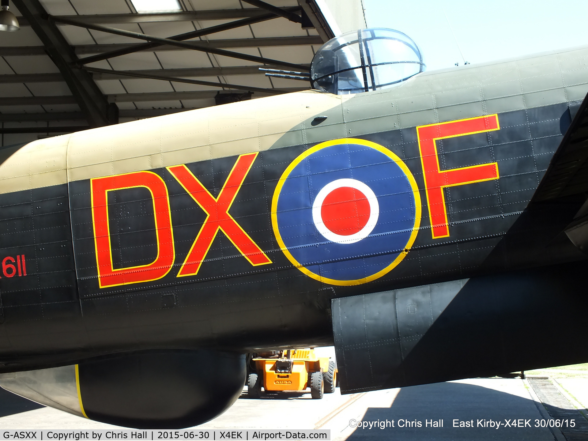 G-ASXX, 1945 Avro 683 Lancaster B7 C/N Not found NX611, at the Lincolnshire Aviation Heritage Centre, RAF East Kirkby