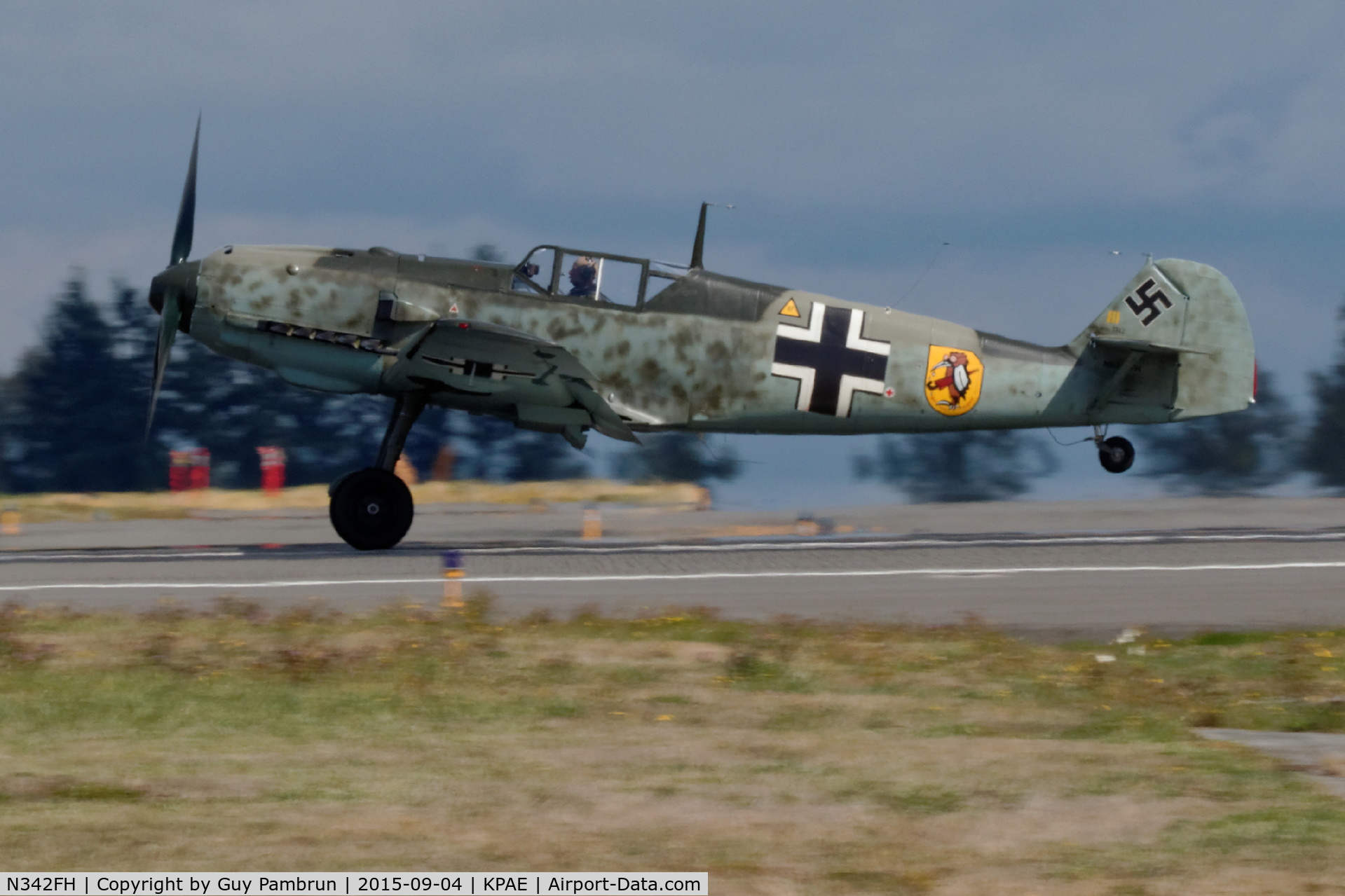 N342FH, 1939 Messerschmitt Bf-109E C/N 1342, Takeoff