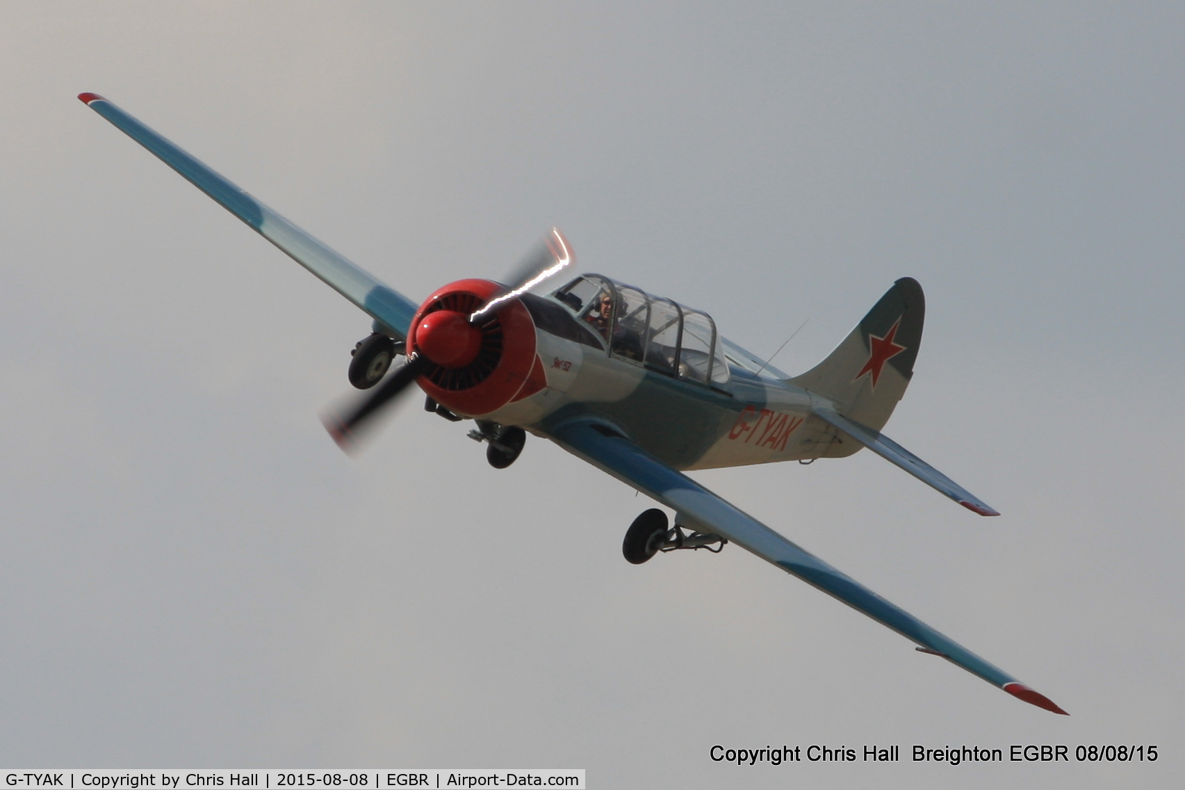 G-TYAK, 1989 Bacau Yak-52 C/N 899907, at Breighton