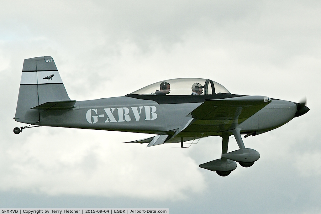 G-XRVB, 2008 Vans RV-8 C/N PFA 303-14190, At 2015 LAA Rally