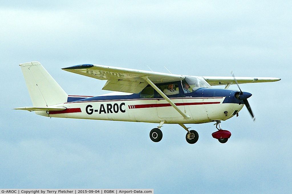 G-AROC, 1961 Cessna 175B  Skylark C/N 175-56997, At 2015 LAA Rally at Sywell