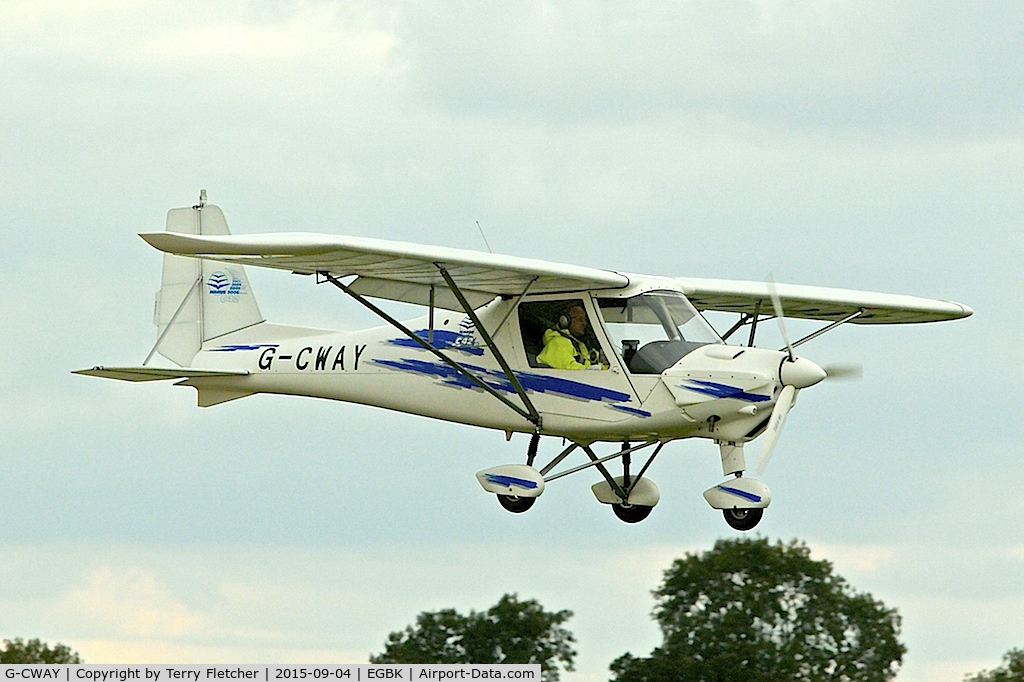 G-CWAY, 2007 Comco Ikarus C42 FB100 C/N 0707-6907, At 2015 LAA Rally at Sywell