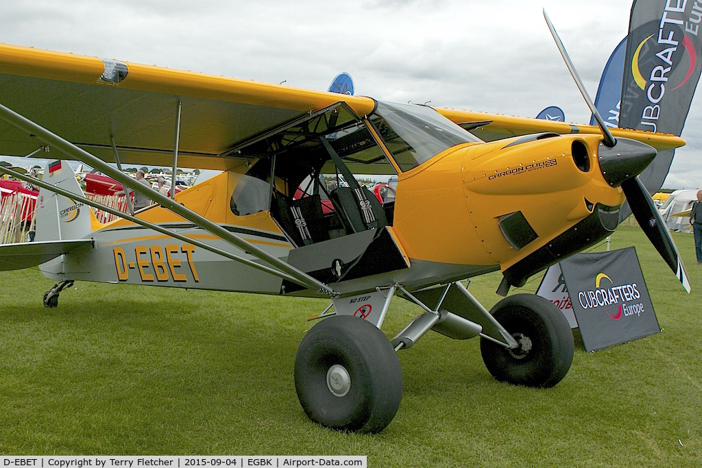 D-EBET, Cub Crafters CC11-160 Carbon Cub SS C/N CC11-00240, At 2015 LAA Rally at Sywell