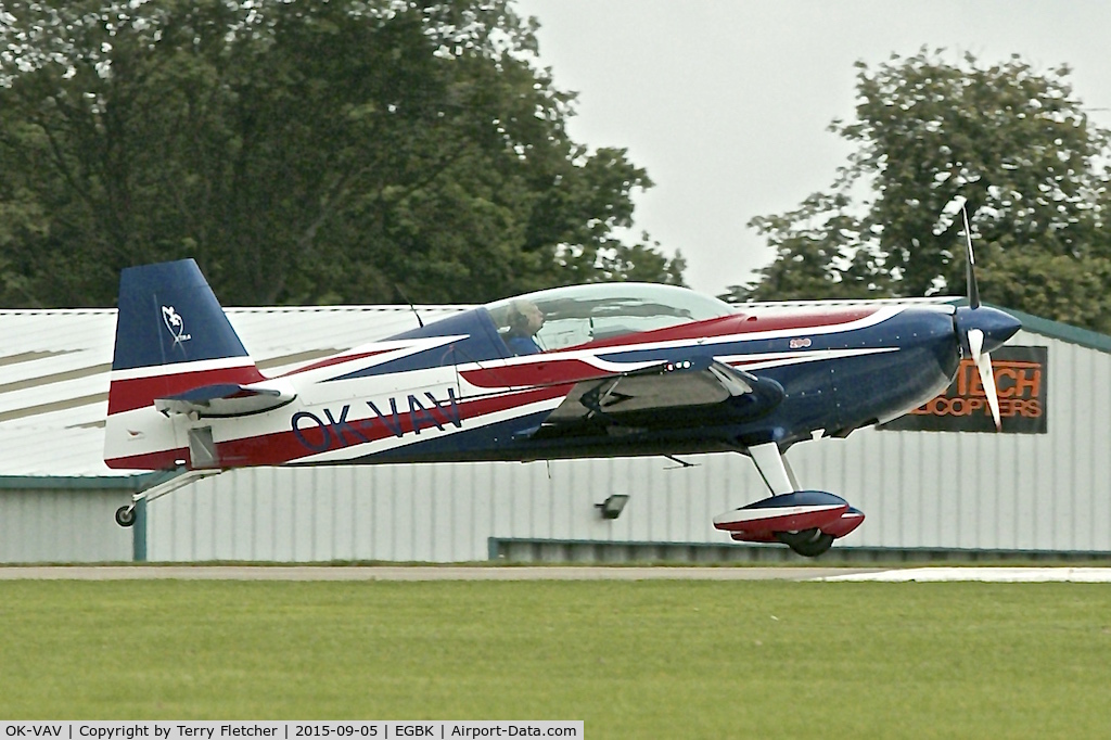OK-VAV, 2012 Extra EA-300 C/N 1044, At 2015 LAA National Rally at Sywell